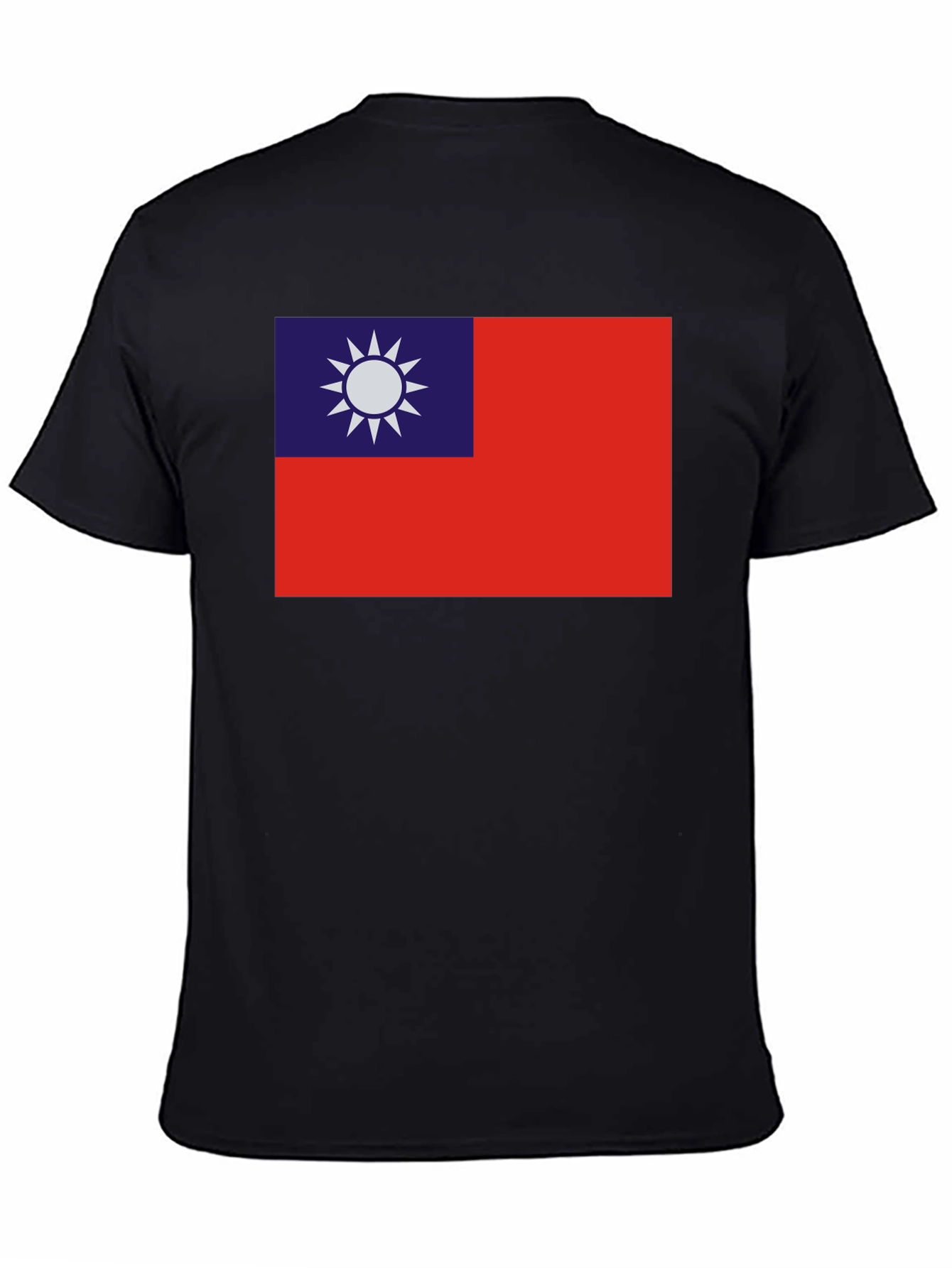 Taiwan Flag Graphic Tee - Black Cotton Comfort - 4