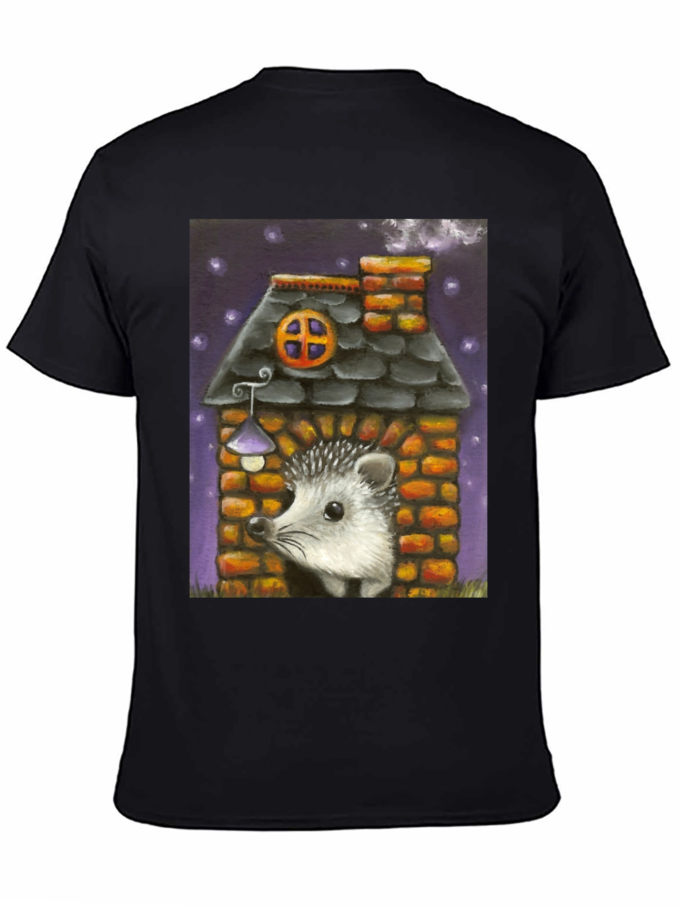 Black Hedgehog House Graphic Tee view 4
