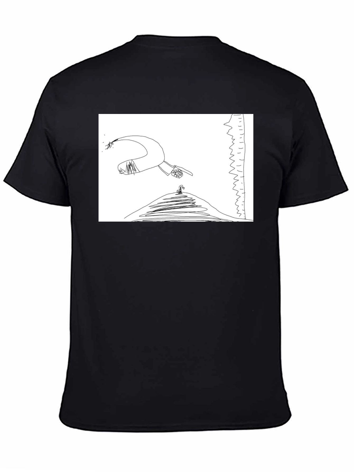 Black Surreal Graphic Tee - The Fall view 4