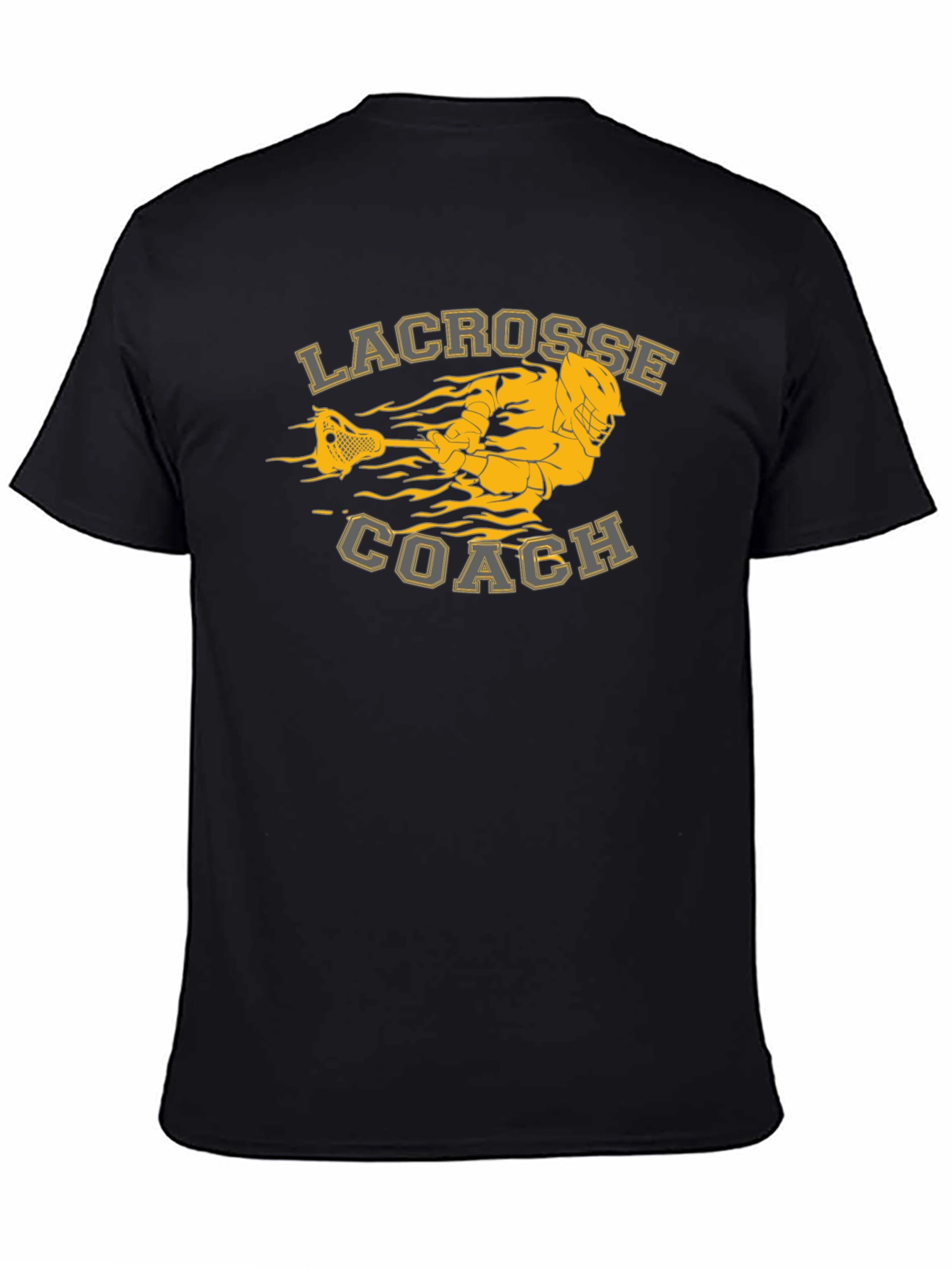 Black Lacrosse Coach Graphic Tee view 4
