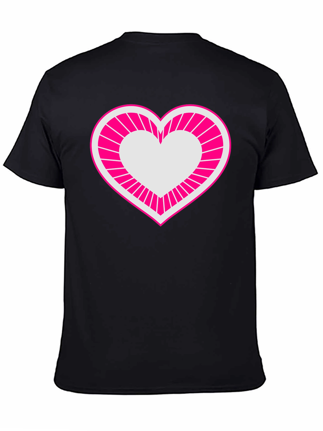 Black Heart Graphic Tee - Bold & Stylish Men's T-Shirt view 4