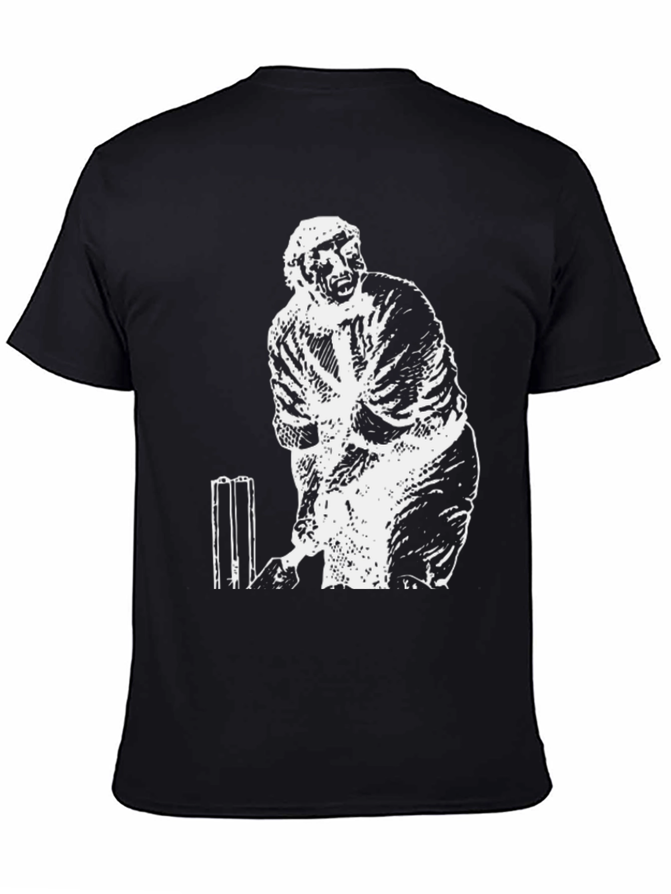 Cricket Player Graphic T-Shirt - 4