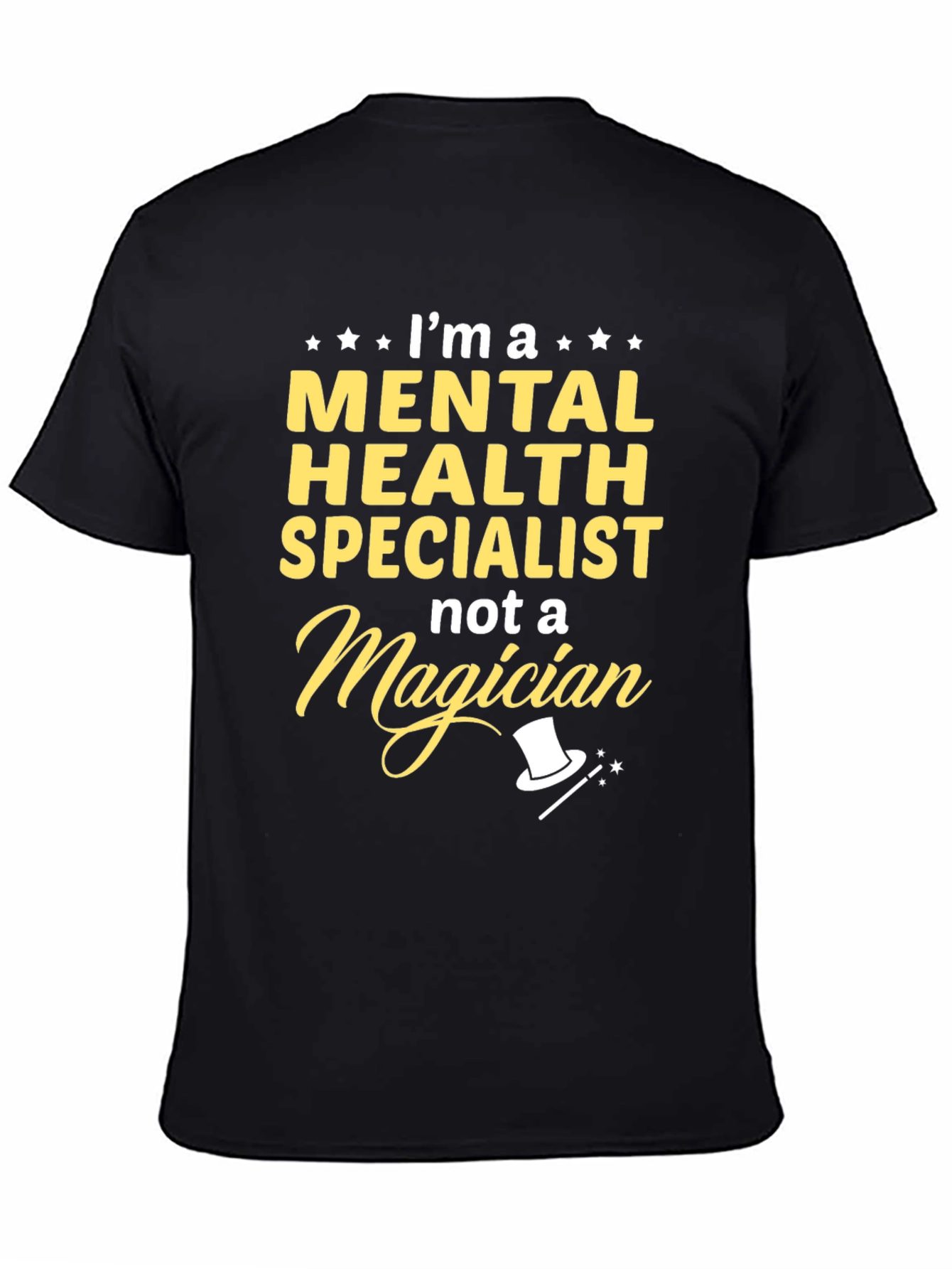 Black Mental Health Specialist Graphic Tee view 4