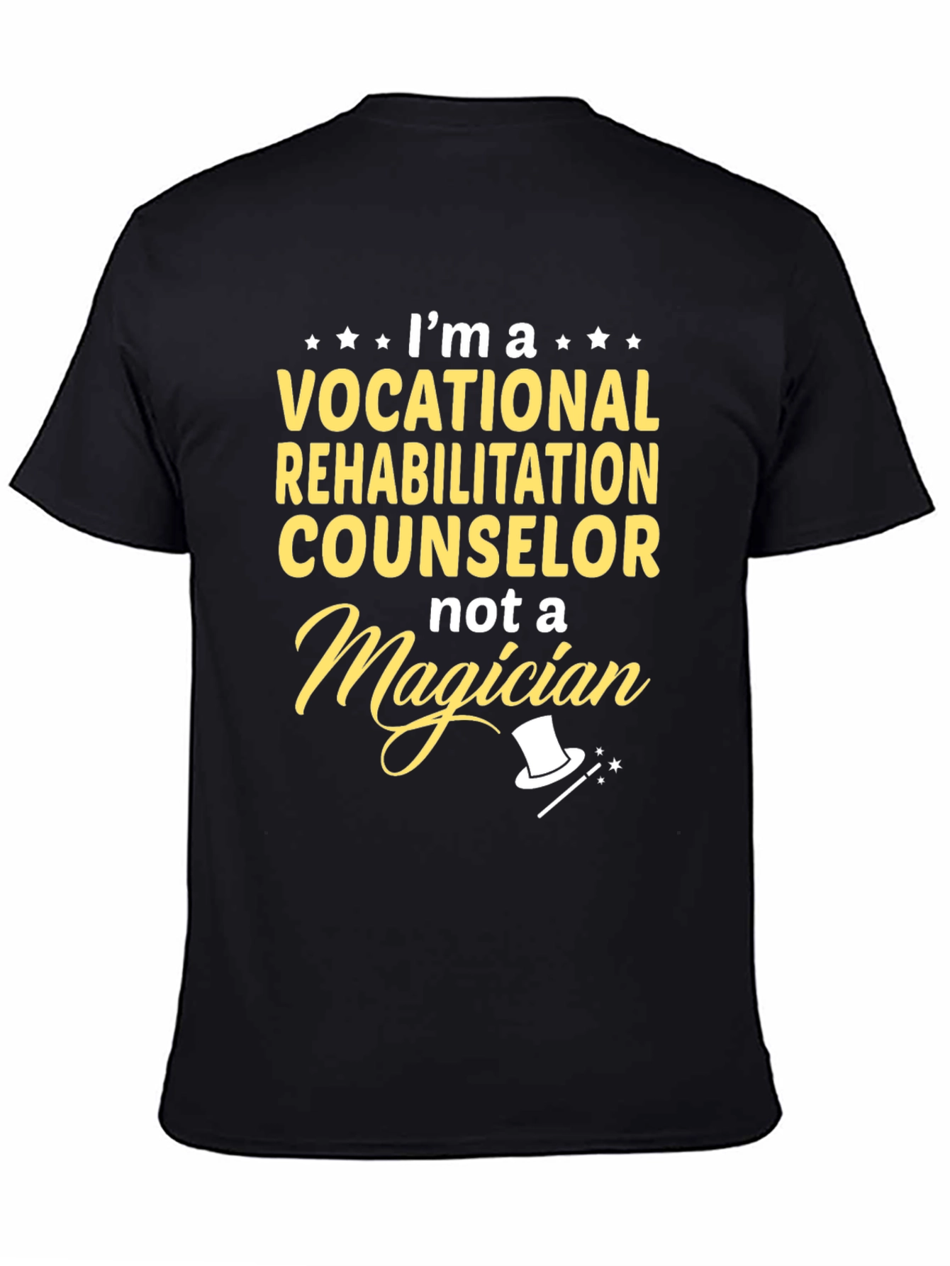 Black Vocational Rehabilitation Counselor T-Shirt view 4