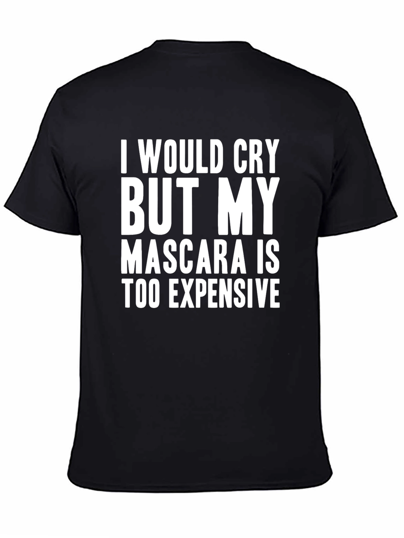 Black Funny Mascara Graphic Tee - Unisex view 4