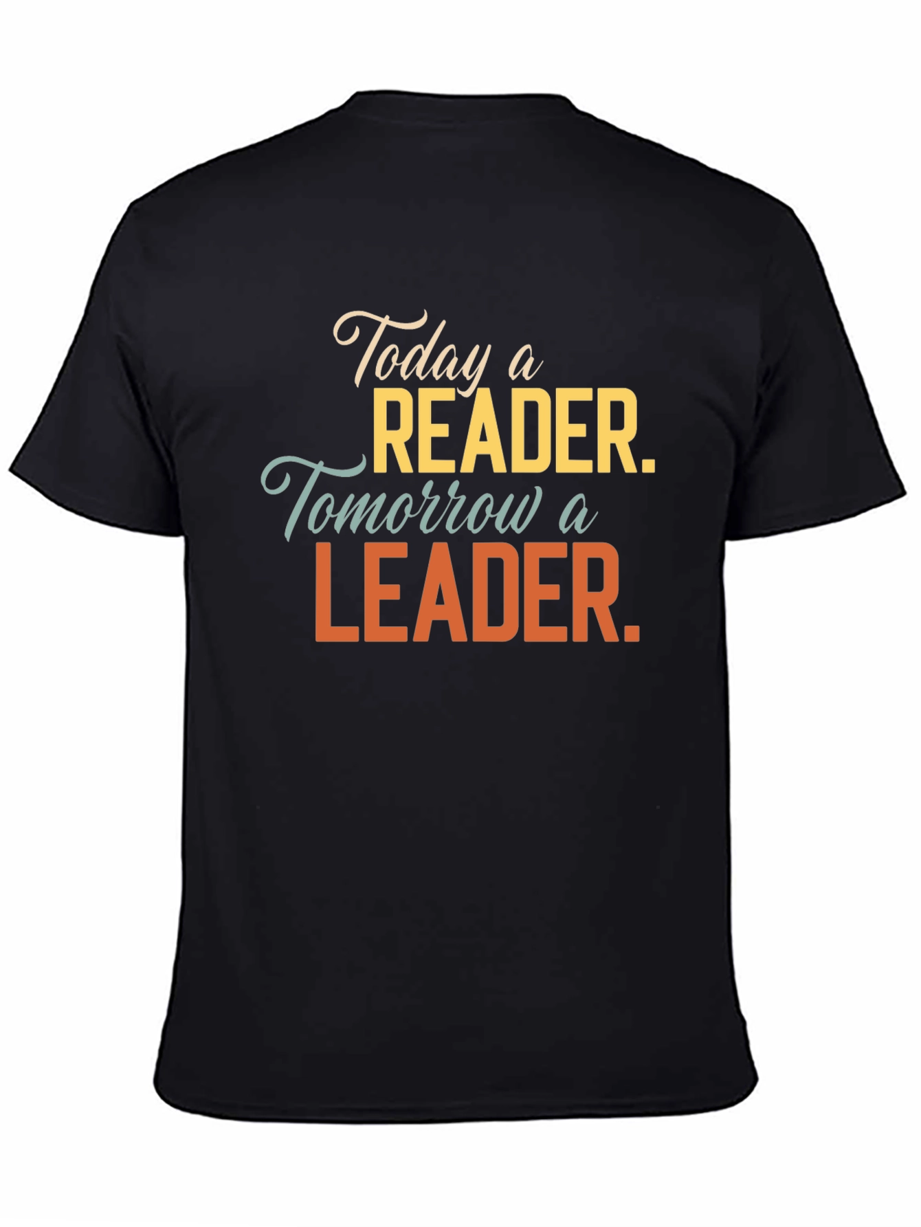Black Reader Leader Graphic Tee - Soft Cotton Blend T-Shirt view 4