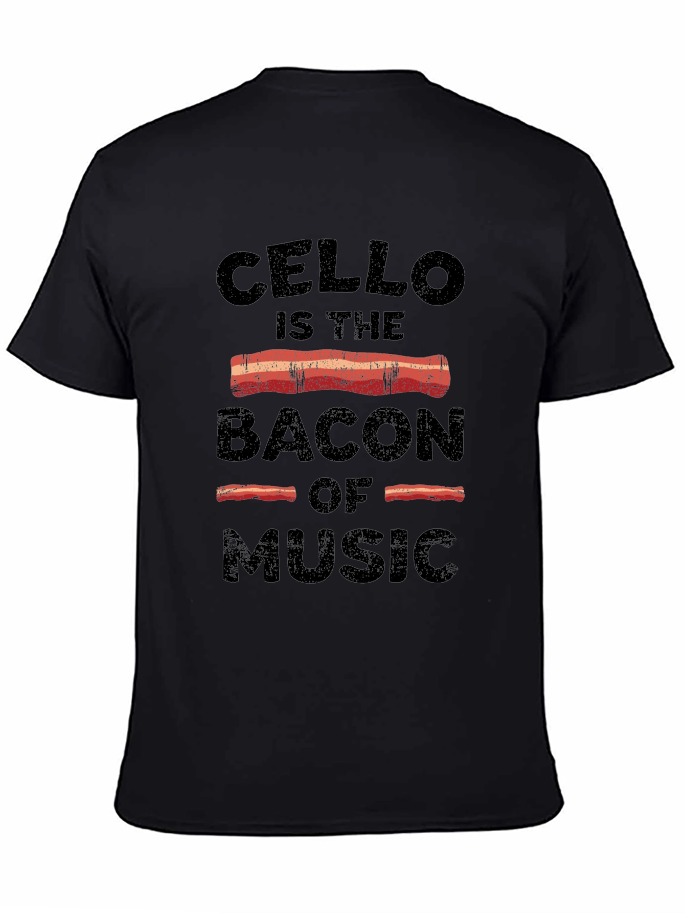 Cello Bacon of Music T-Shirt - Music Lover's Tee - 4