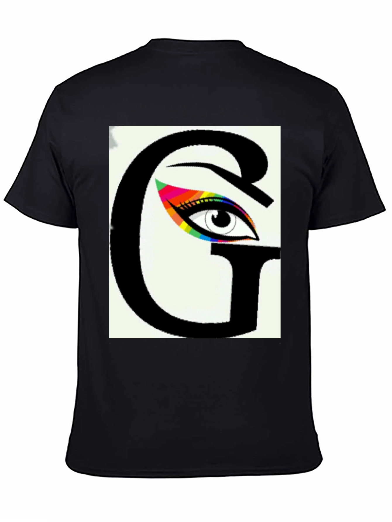 Black Eye See You Graphic Tee - Black Cotton Blend view 4