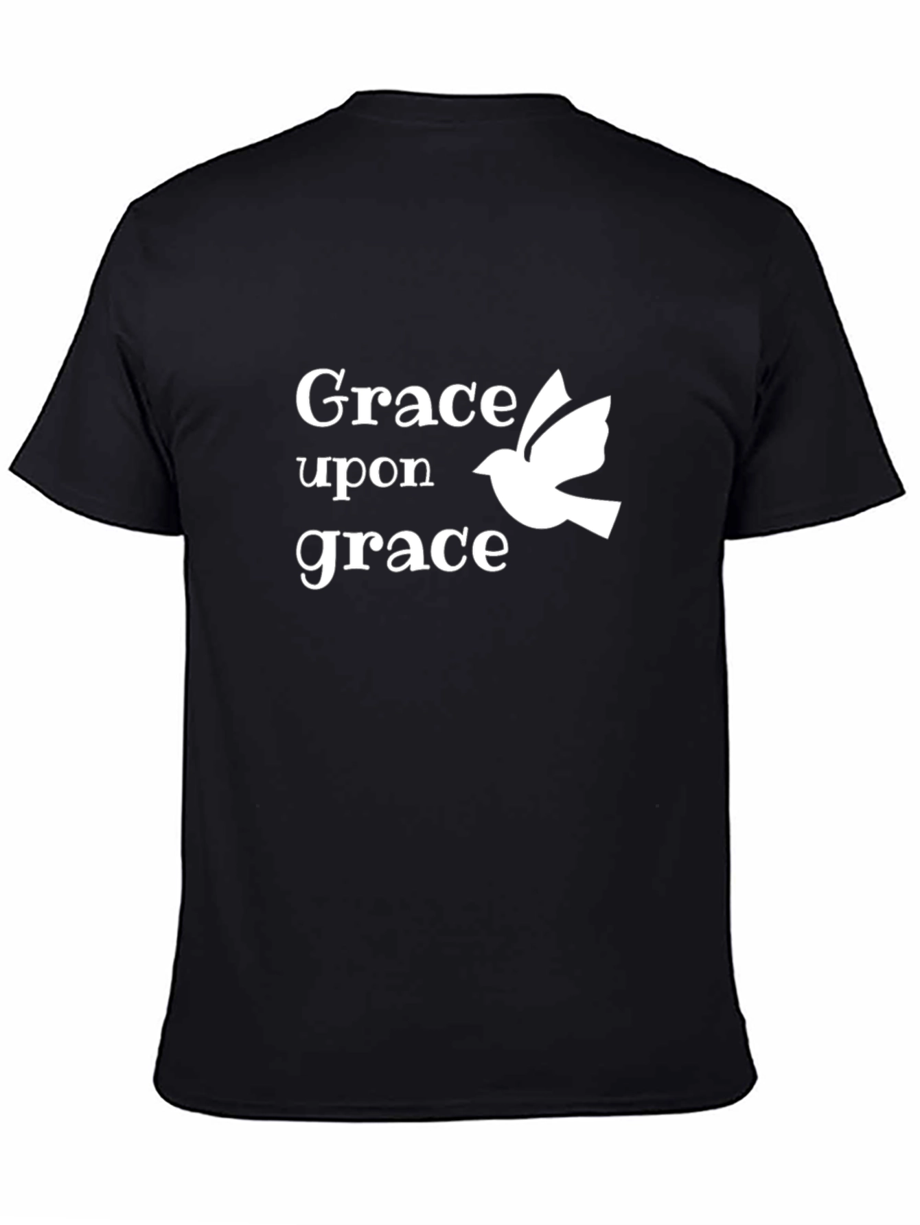 Black Grace Upon Grace Black Graphic T-Shirt view 4