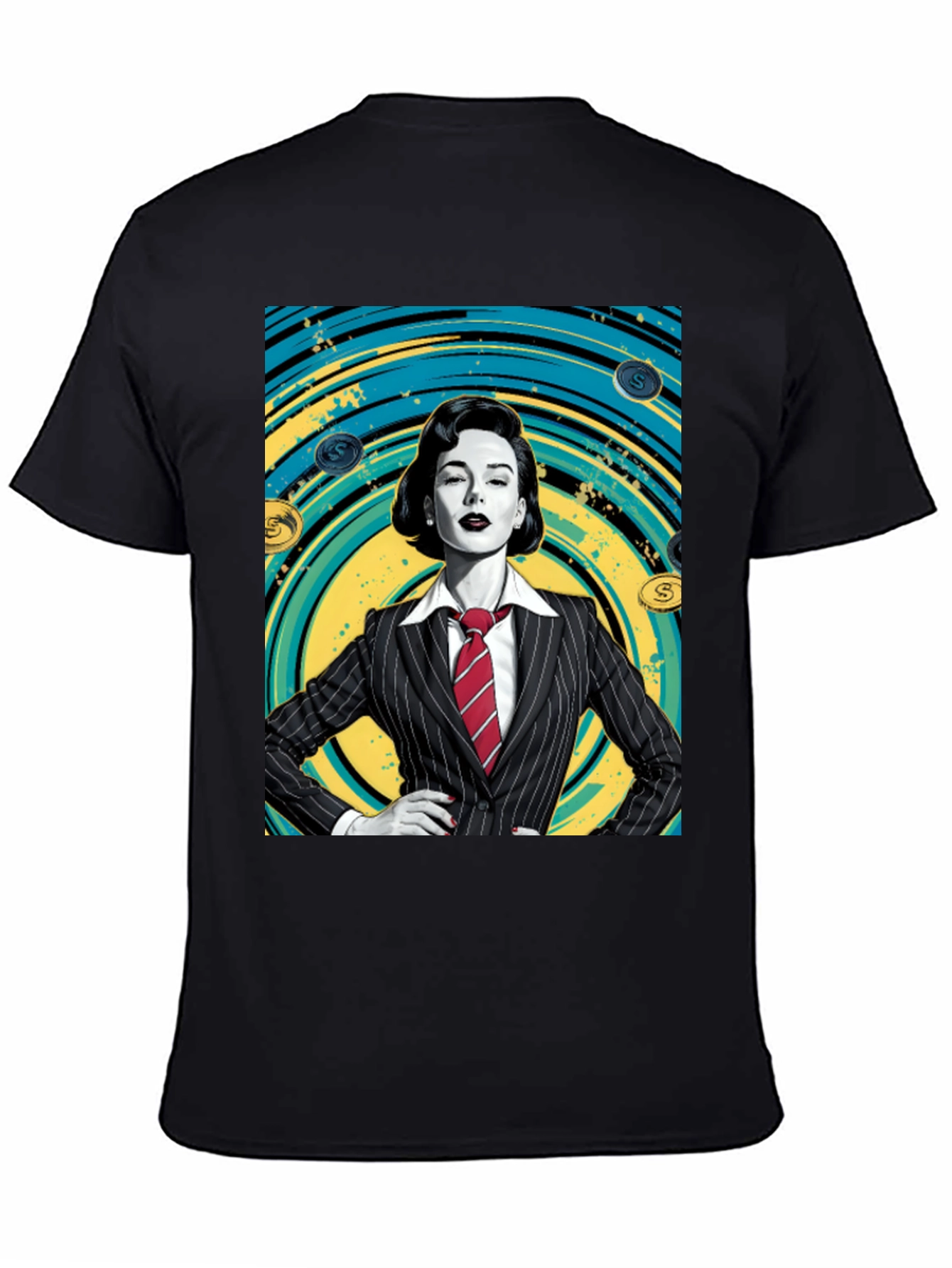 Black Confident Woman in Suit Graphic T-Shirt view 4