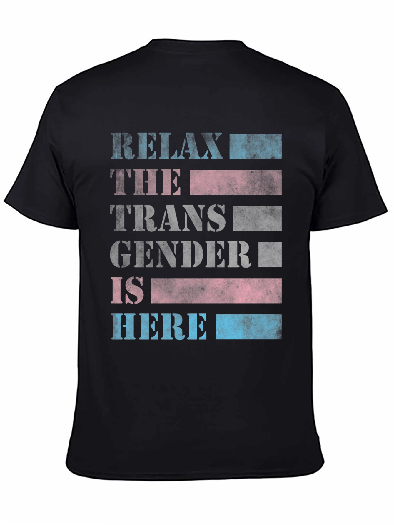 Black Relax, The Transgender is Here T-Shirt view 4