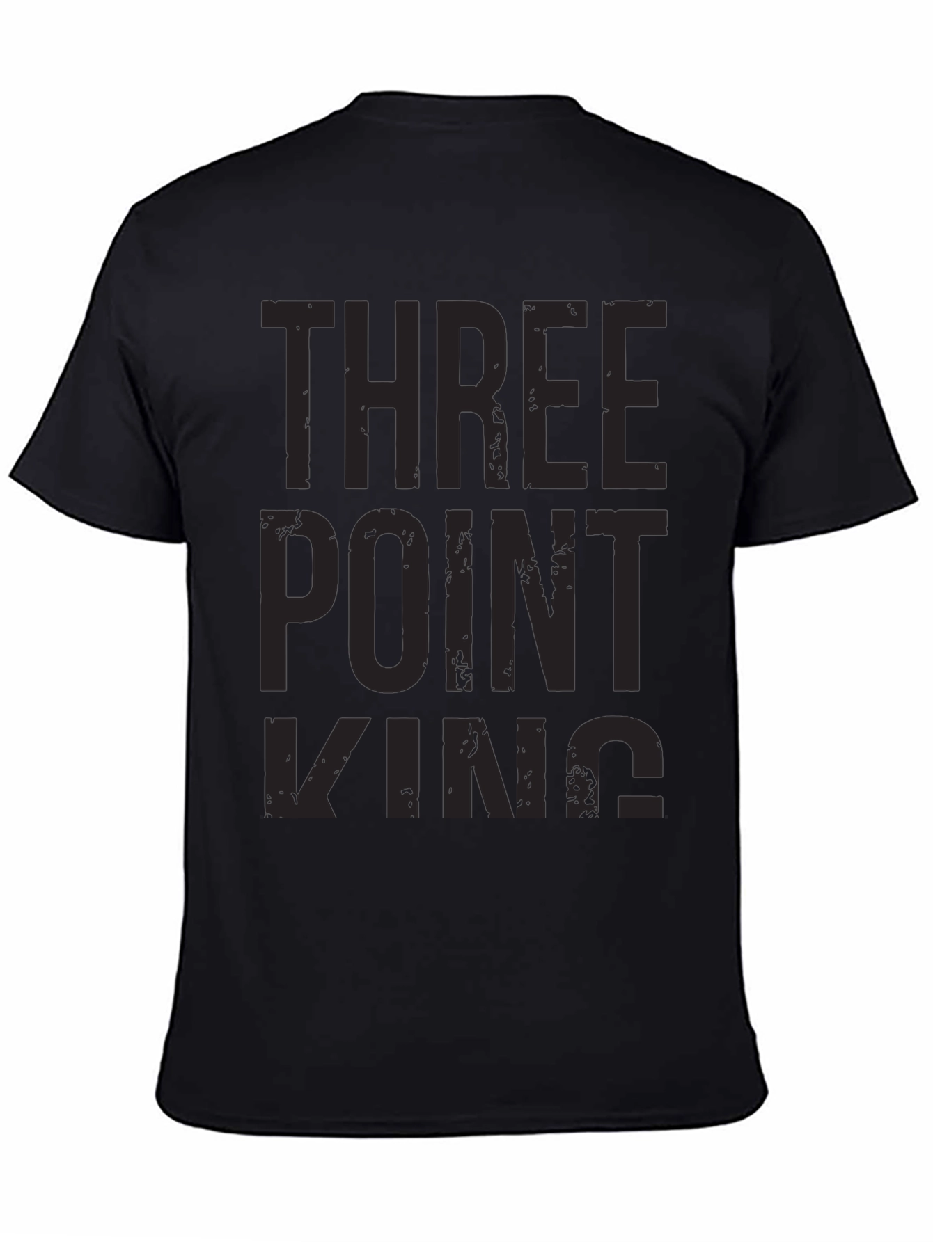 Black Three Point King Black T-Shirt view 4