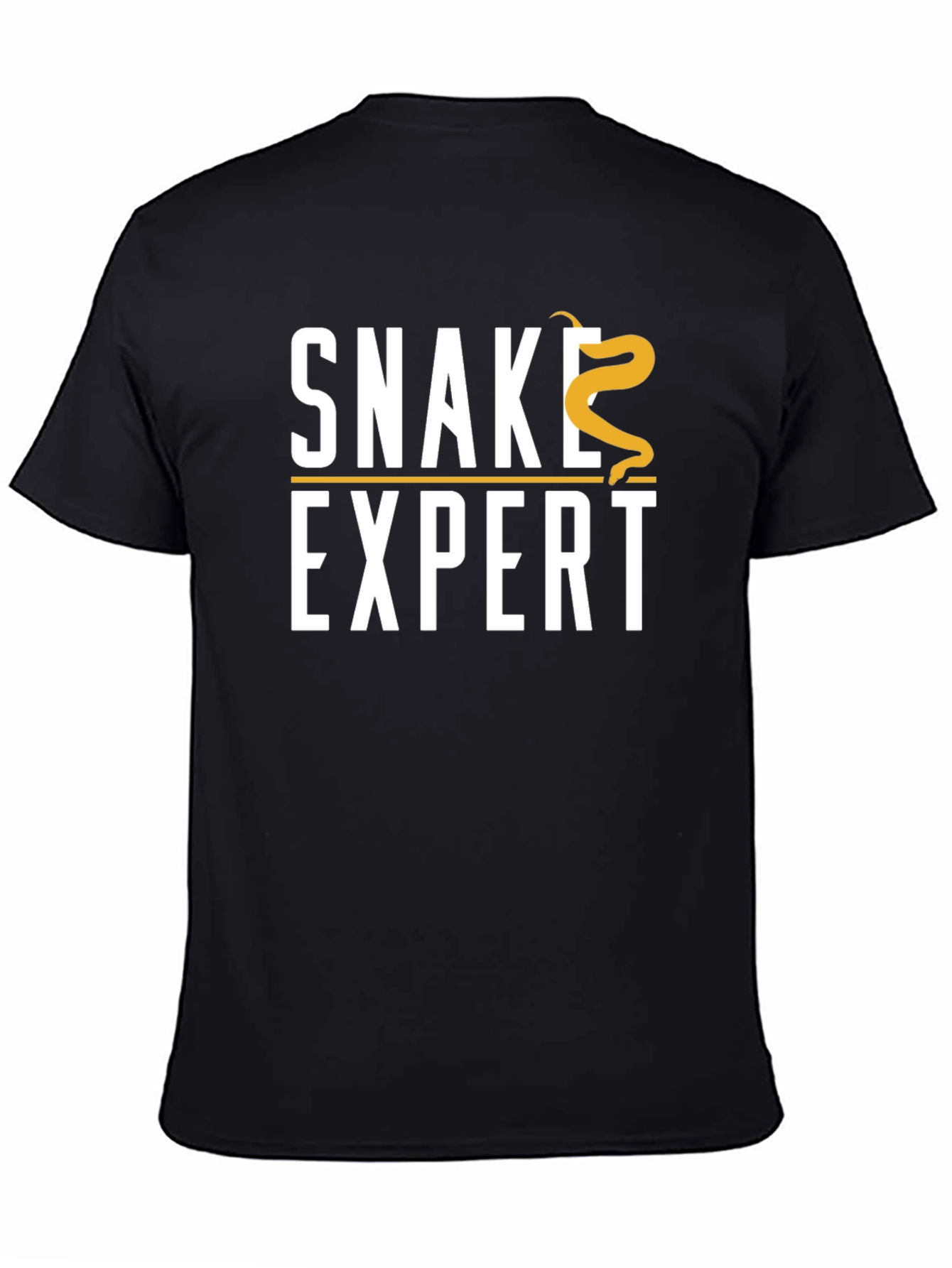 Black Snake Expert T-Shirt - Novelty Reptile Lover Tee view 4