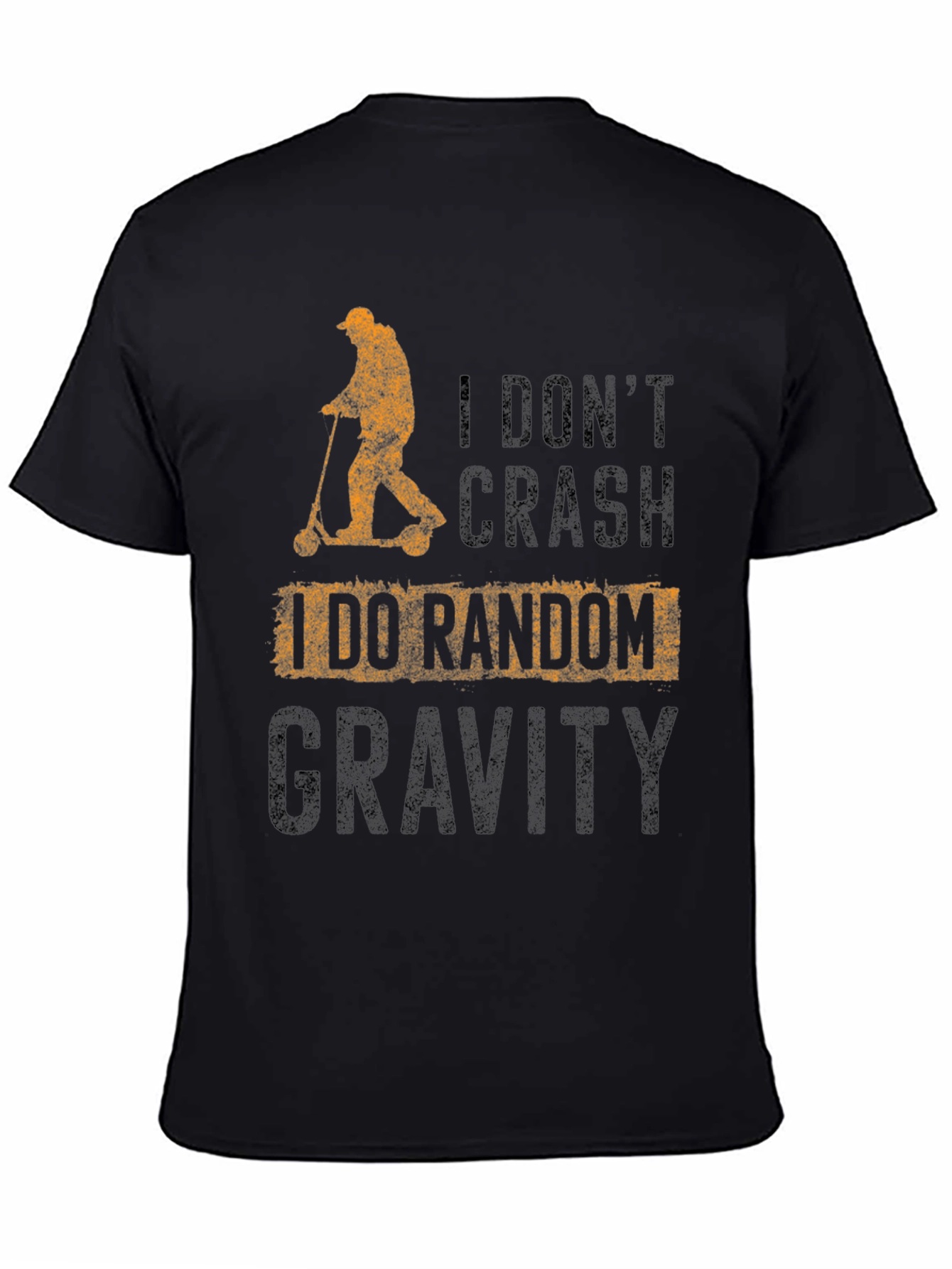 Black Random Gravity T-Shirt view 4