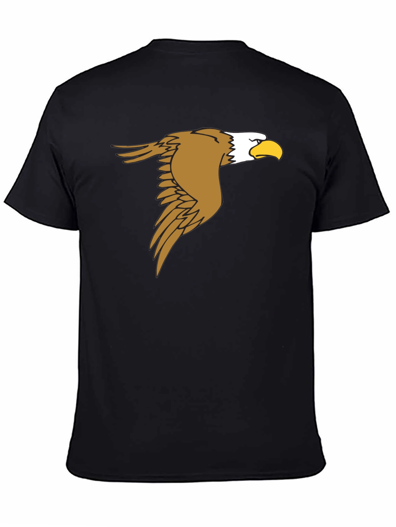 Black Eagle Graphic Black T-Shirt - Men's Fashion Tee view 4