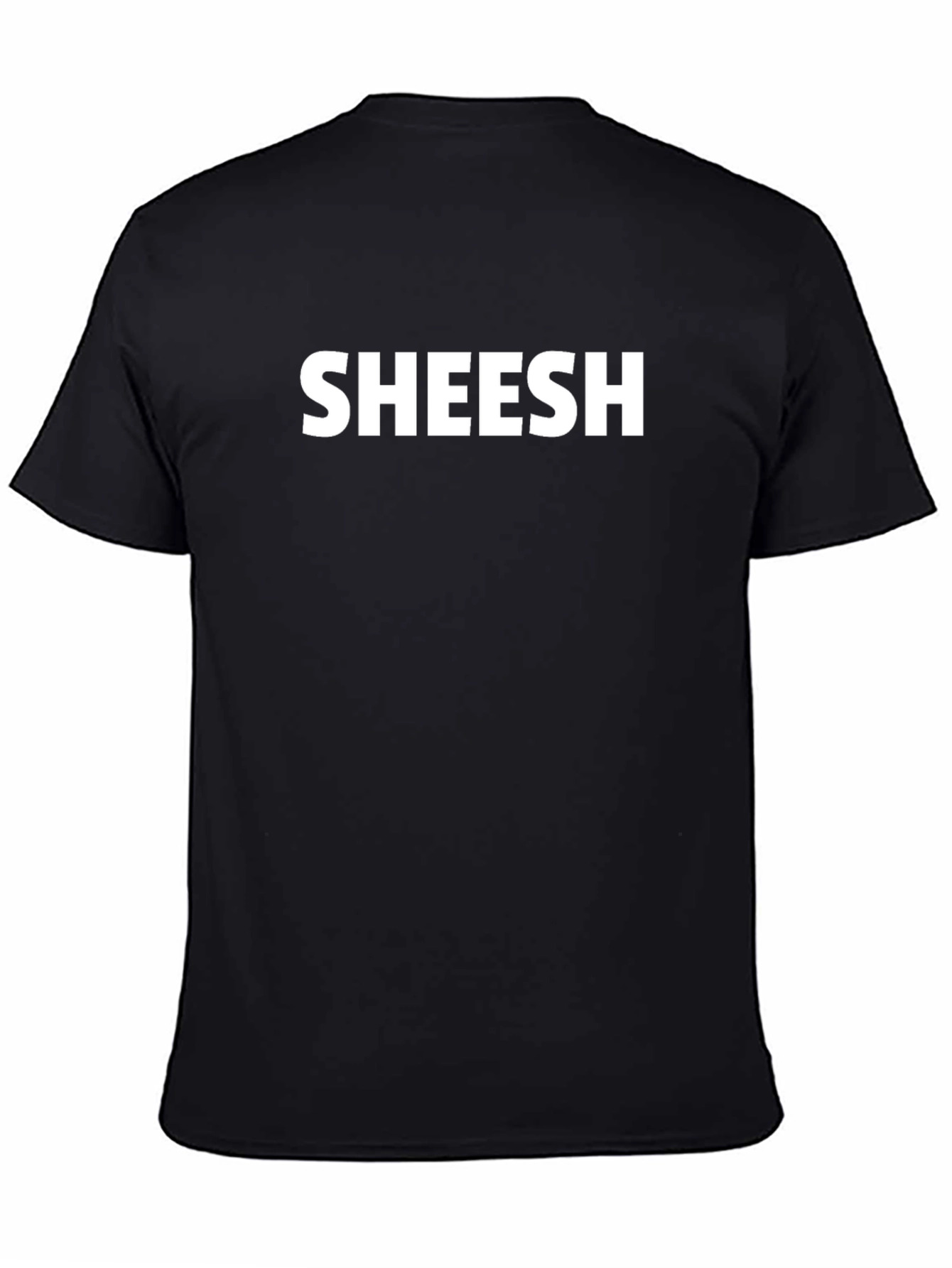 Black SHEESH Graphic T-Shirt - Trendy Black Tee view 4