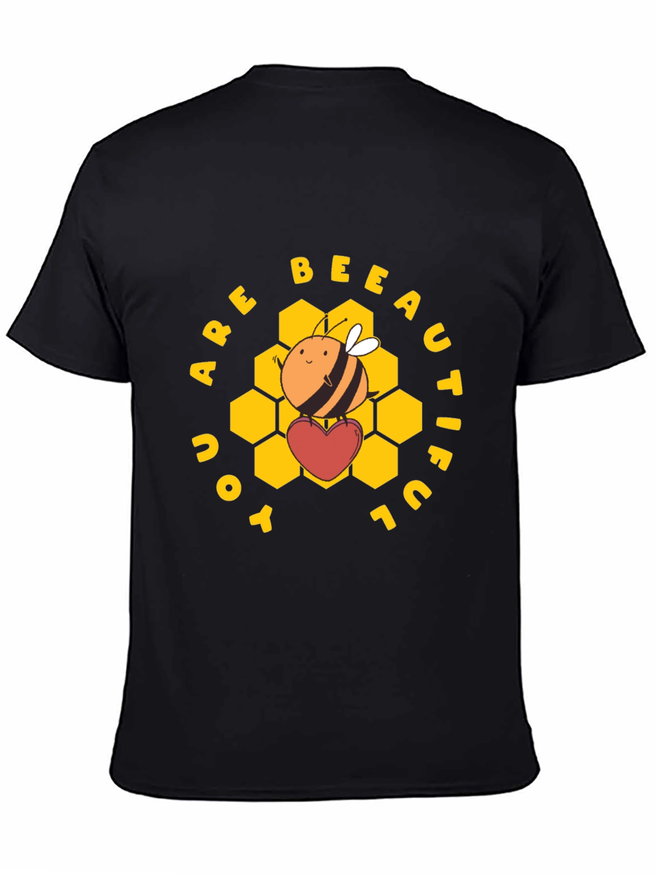 Black You Are Bee-autiful Graphic T-Shirt view 4