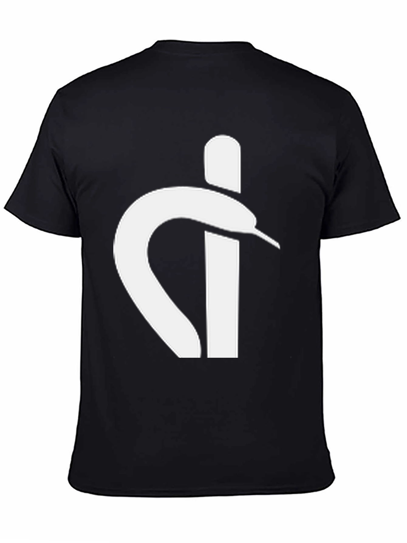 Black Modern Snake T-Shirt - Black Cotton Blend view 4