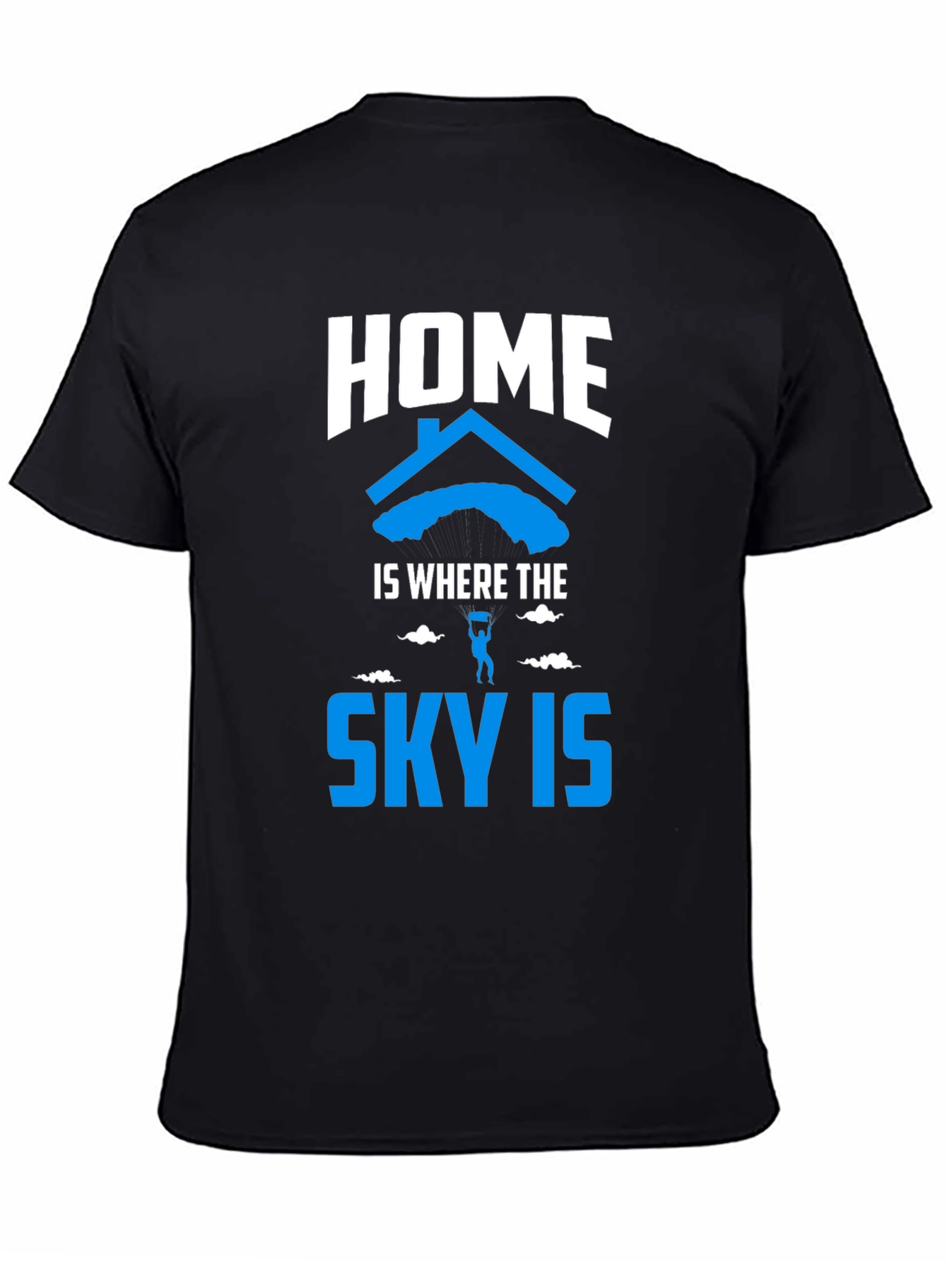 Black Home is Where the Sky Is T-Shirt view 4