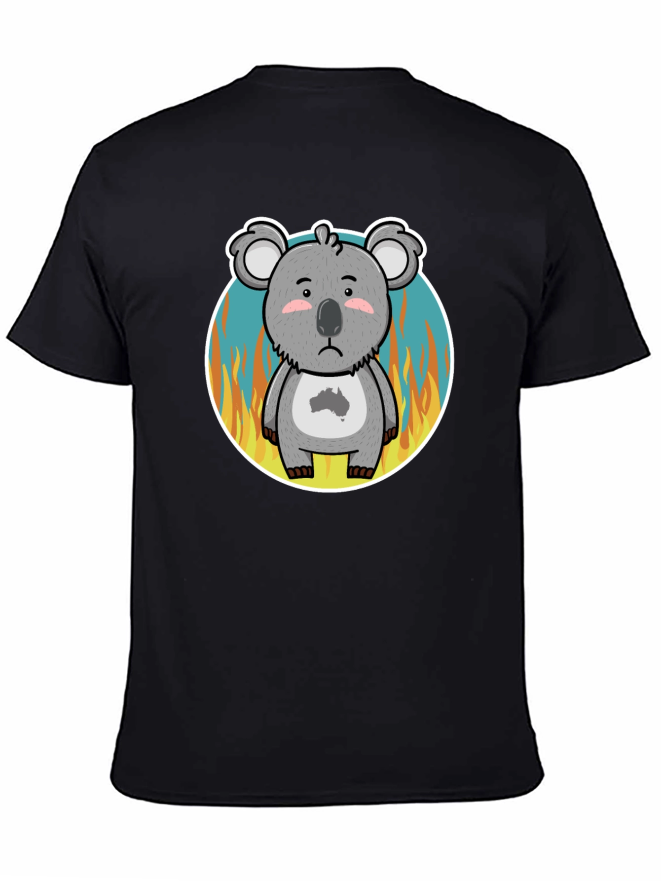 Distressed Koala Australia Bushfire Awareness T-Shirt - 4