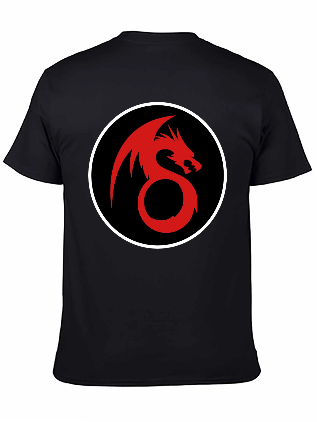 Black Dragon Circle Graphic Tee view 4