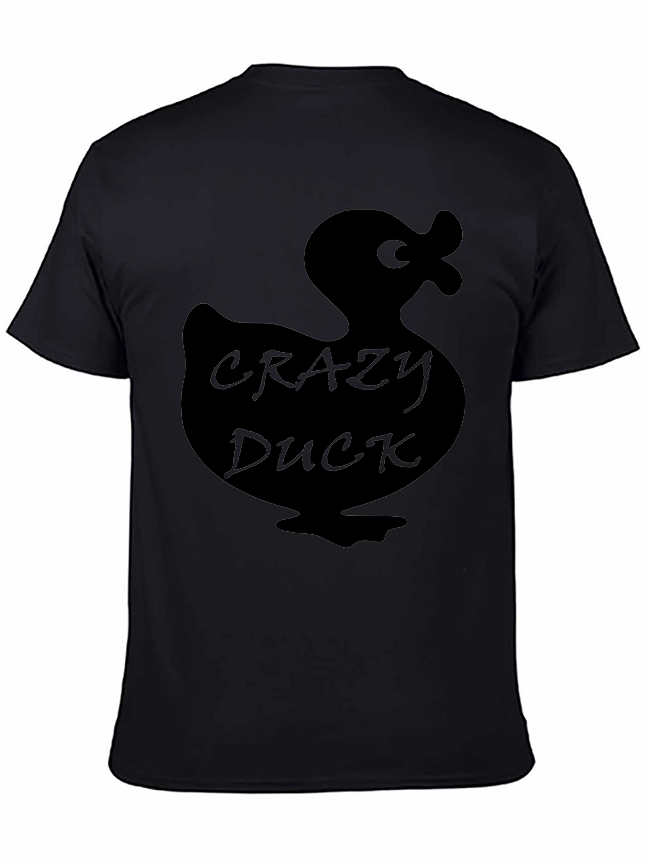 Black Crazy Duck Black T-Shirt: Quirky & Fun Style view 4