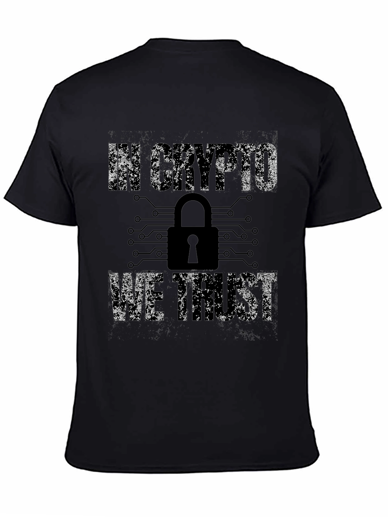 Black In Crypto We Trust Graphic T-Shirt view 4