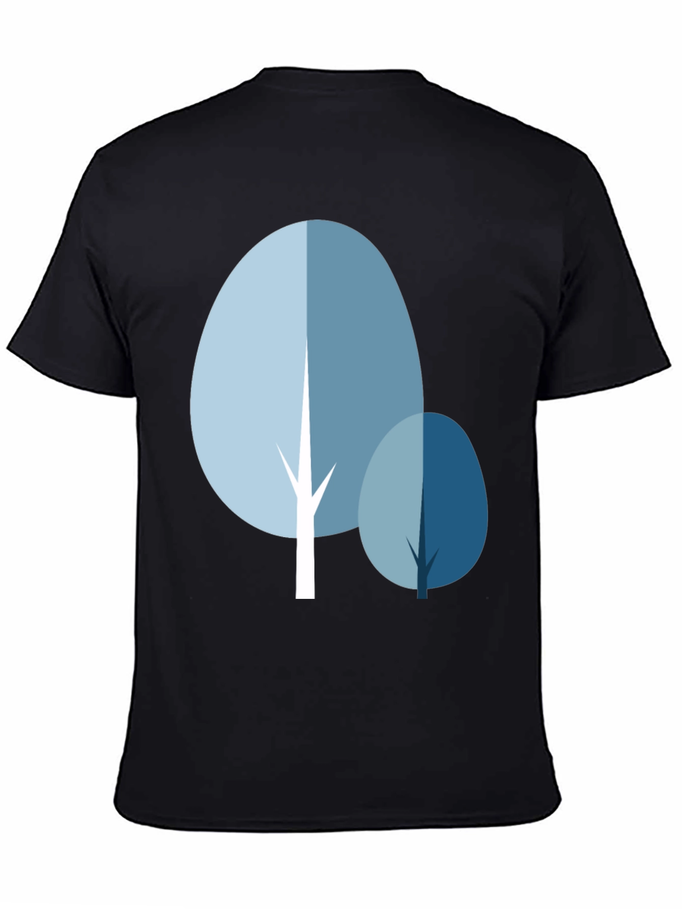 Black Abstract Tree Graphic Tee - Stylish Casual Wear view 4