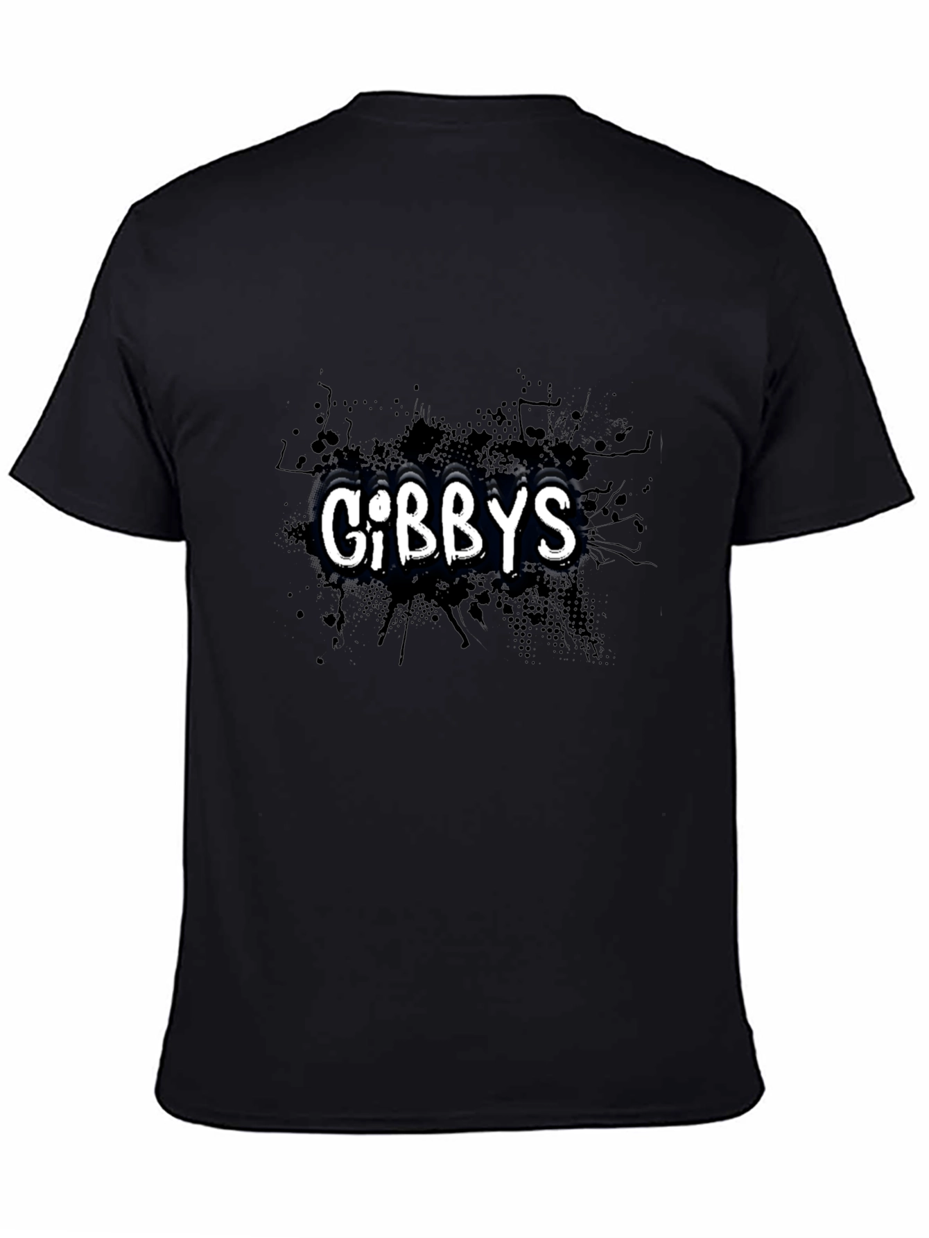 Black Gibbys Black Graphic Print T-Shirt - Casual Style view 4