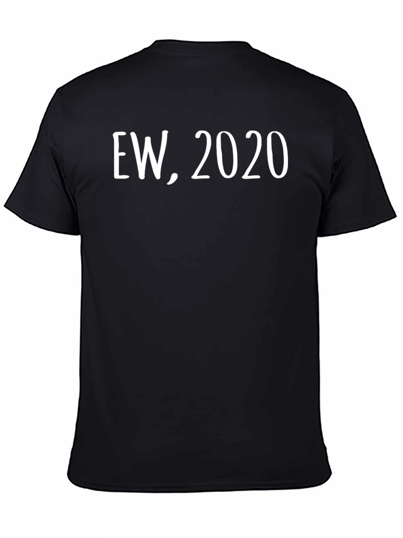 Black Ew, 2020 Graphic Tee - Unisex Black T-Shirt view 4
