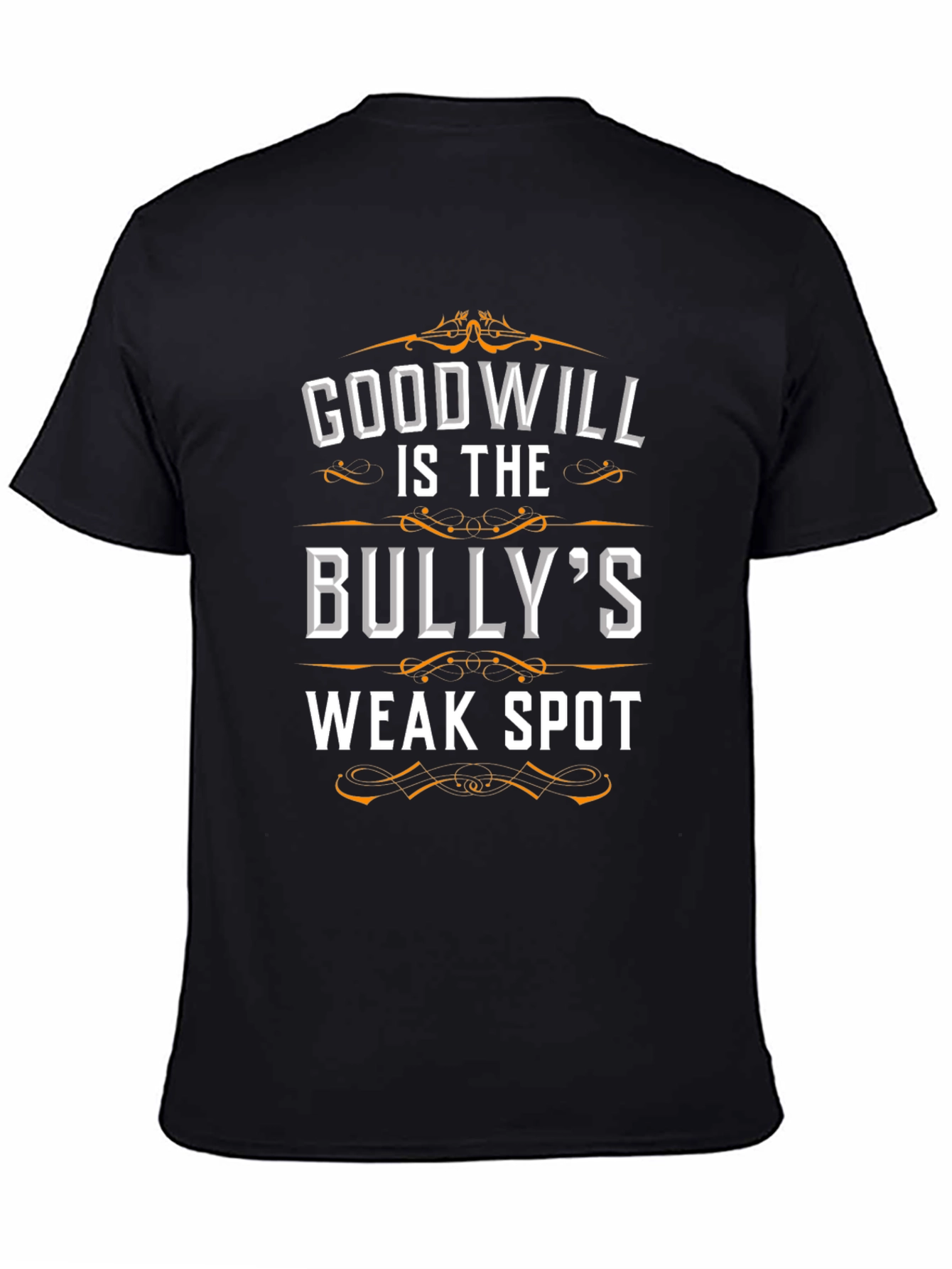 Black Goodwill Bully's Weak Spot Graphic Tee - Black view 4