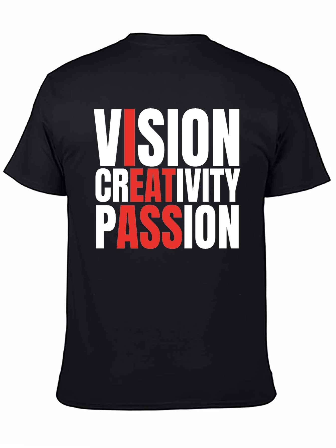 Black Vision Creativity Passion T-Shirt view 4
