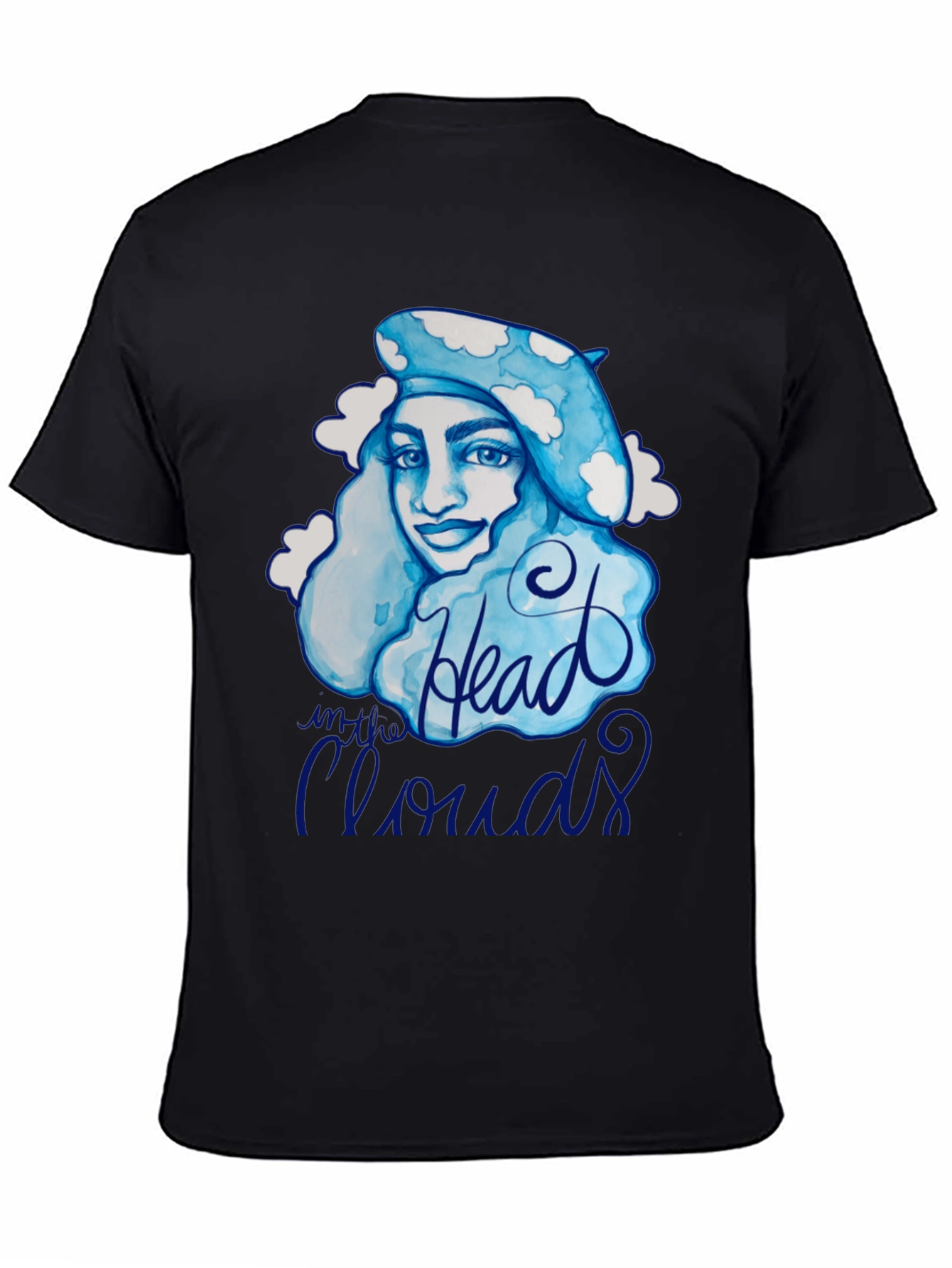 Black Head in the Clouds Graphic Tee - Artistic Comfort view 4
