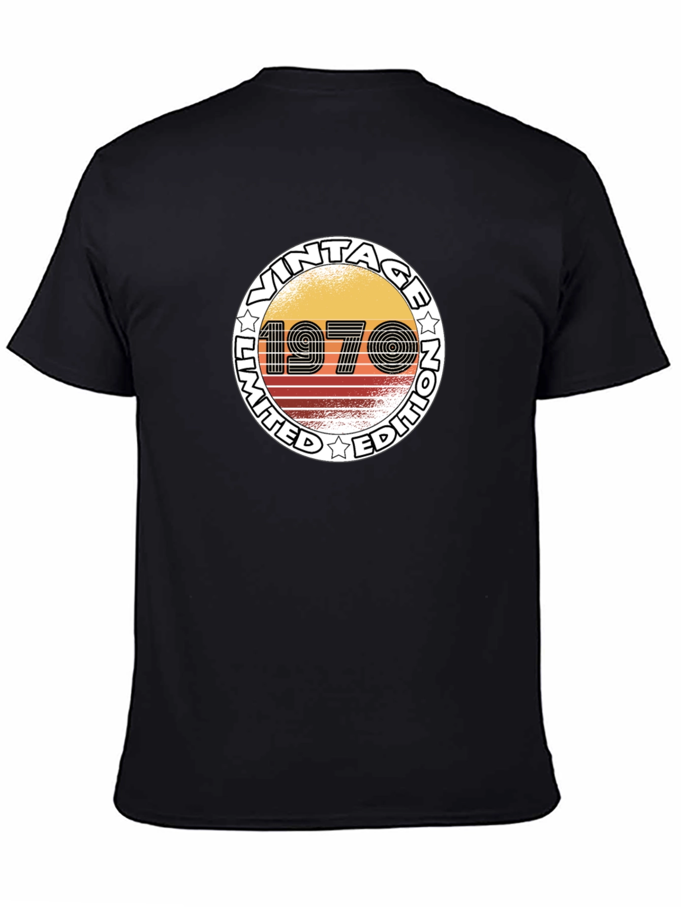 Black Vintage 1970 Limited Edition Black T-Shirt view 4