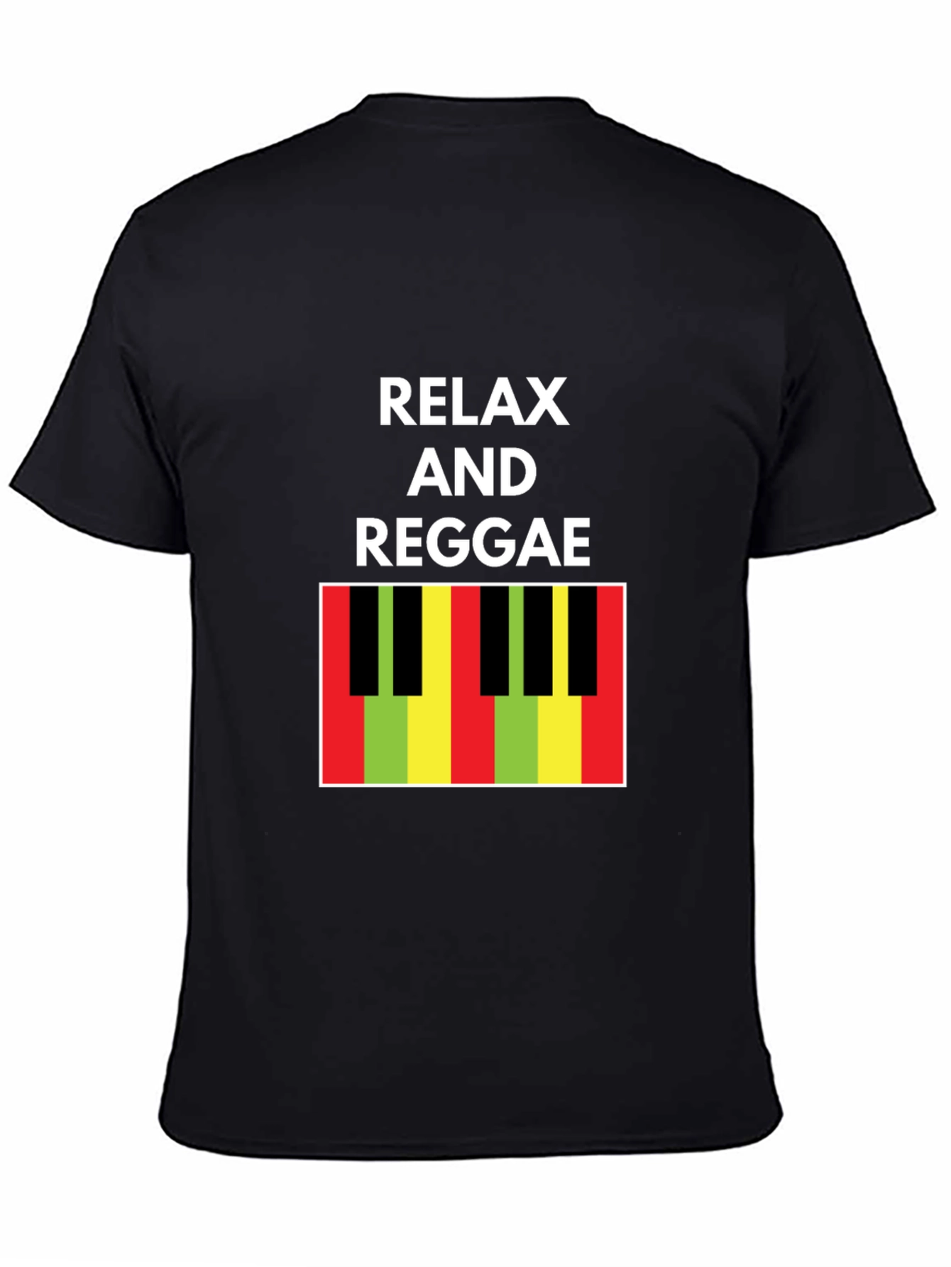 Black Relax and Reggae T-Shirt view 4