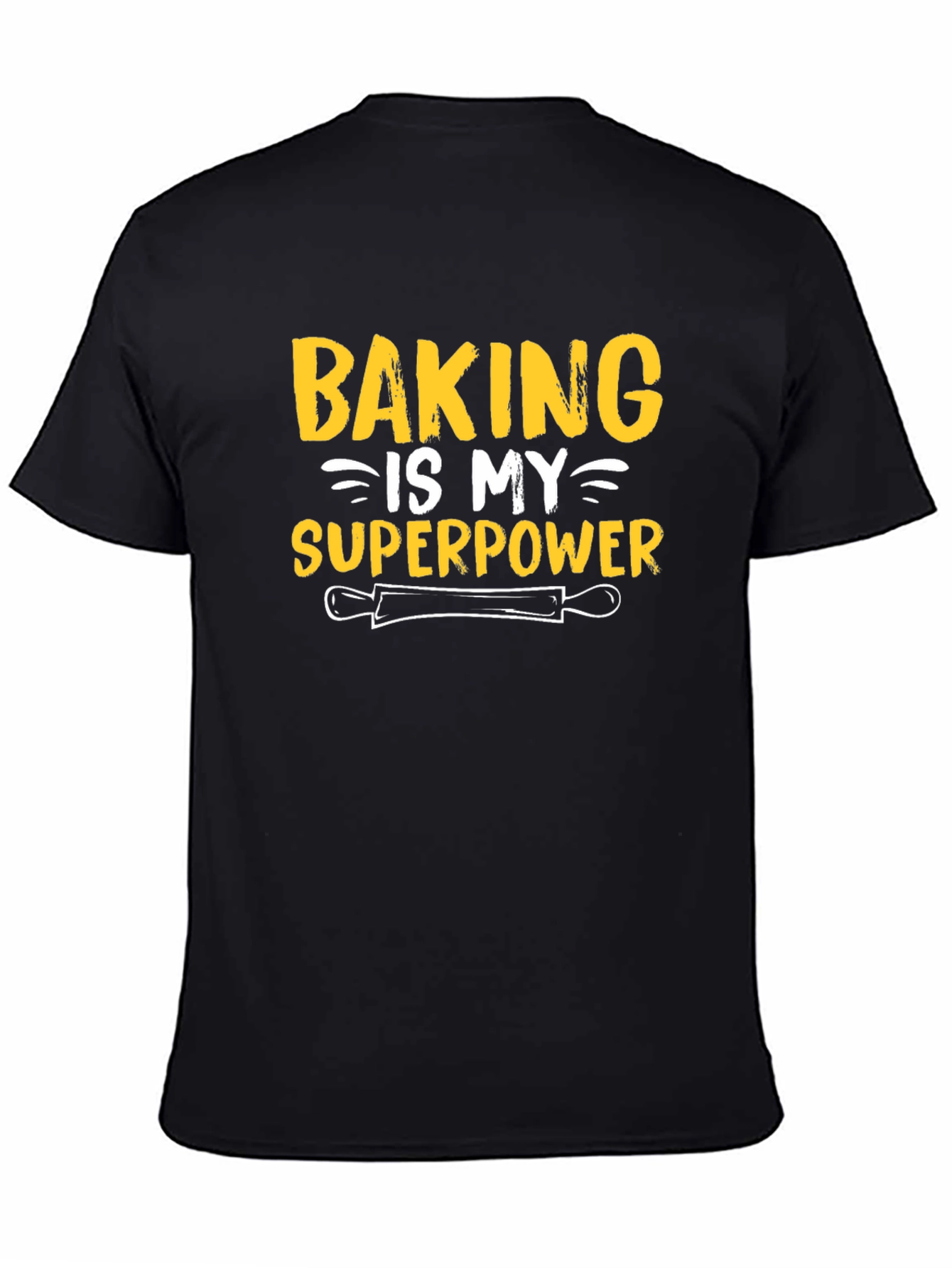 Black Baking is My Superpower T-Shirt - Baker Gift view 4