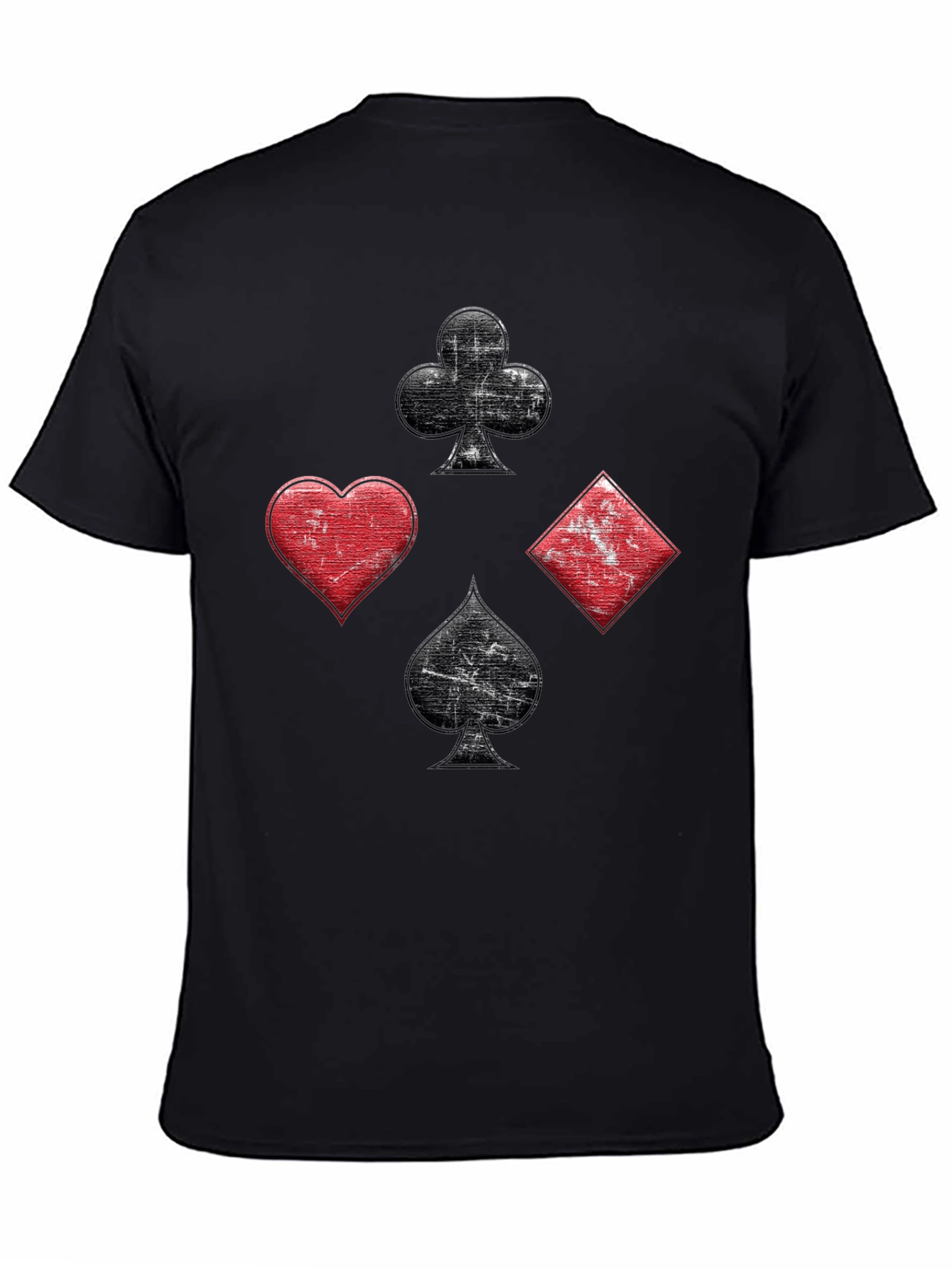 Suits T-Shirt - Poker Cards Ace Design - 4