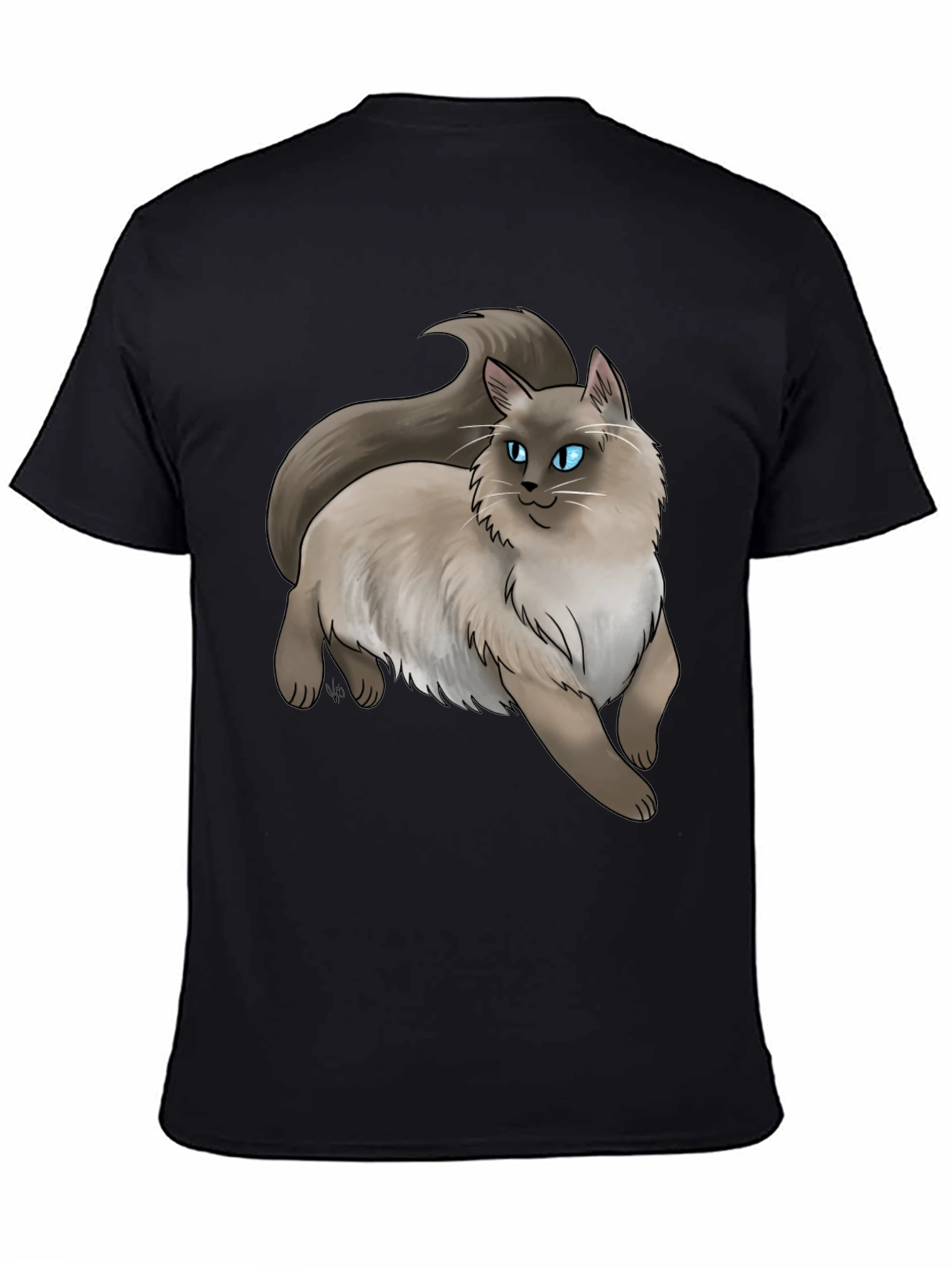 Black Ragdoll Cat T-Shirt - Cute Pet Graphic Tee view 4