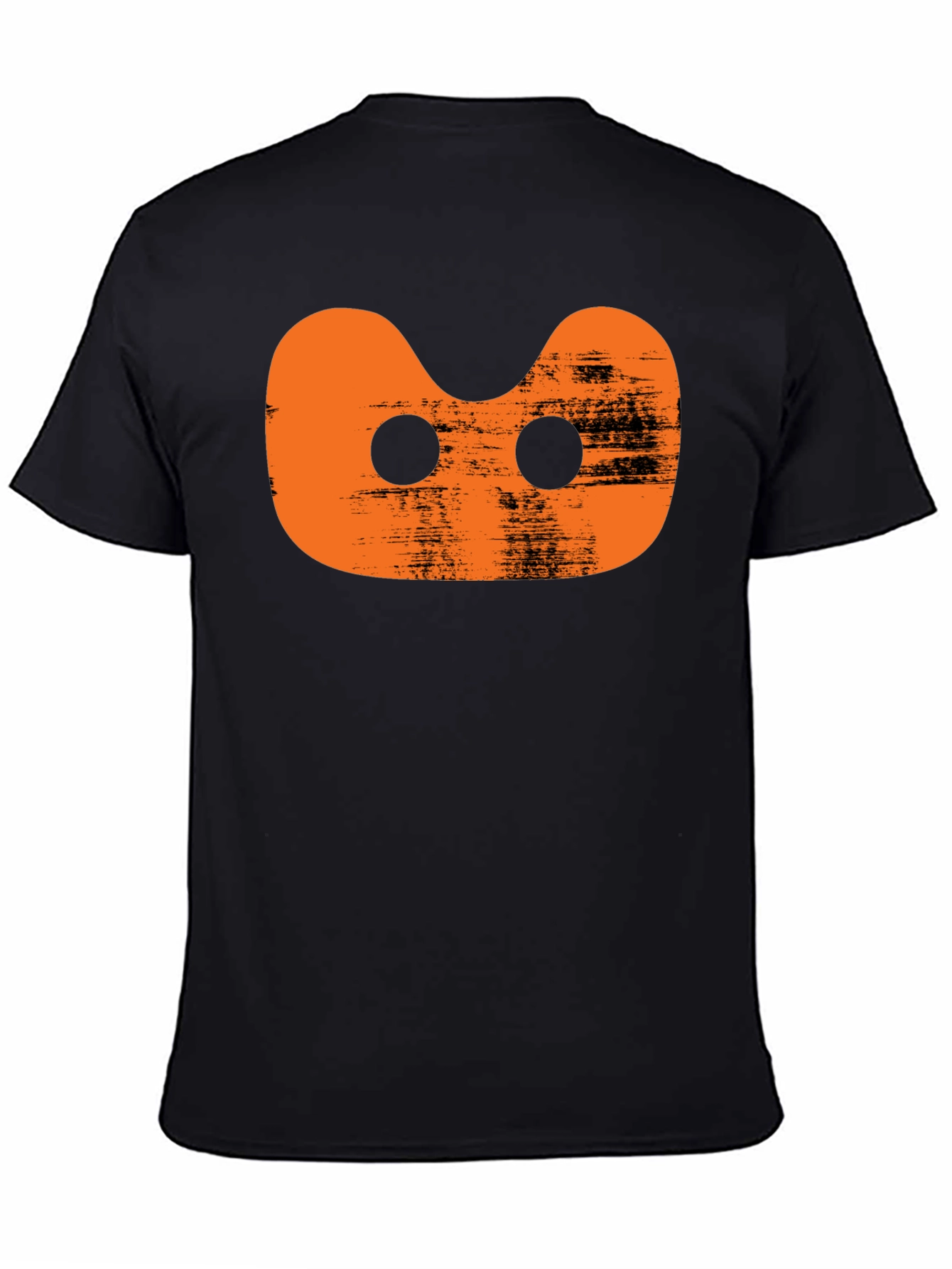Black Orange Alien Black T-Shirt view 4