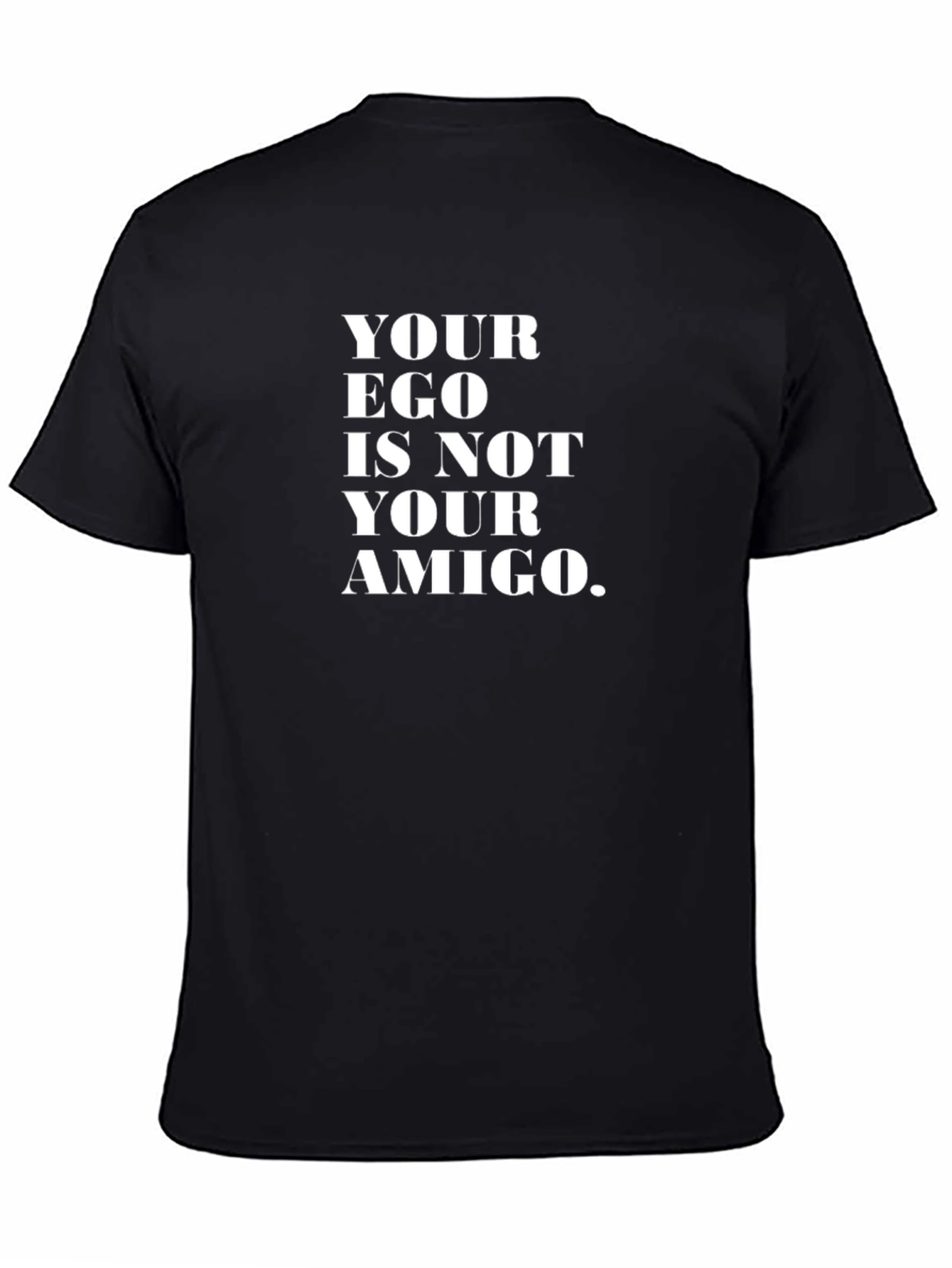 Black Ego Amigo Graphic Tee - Bold Statement T-Shirt view 4