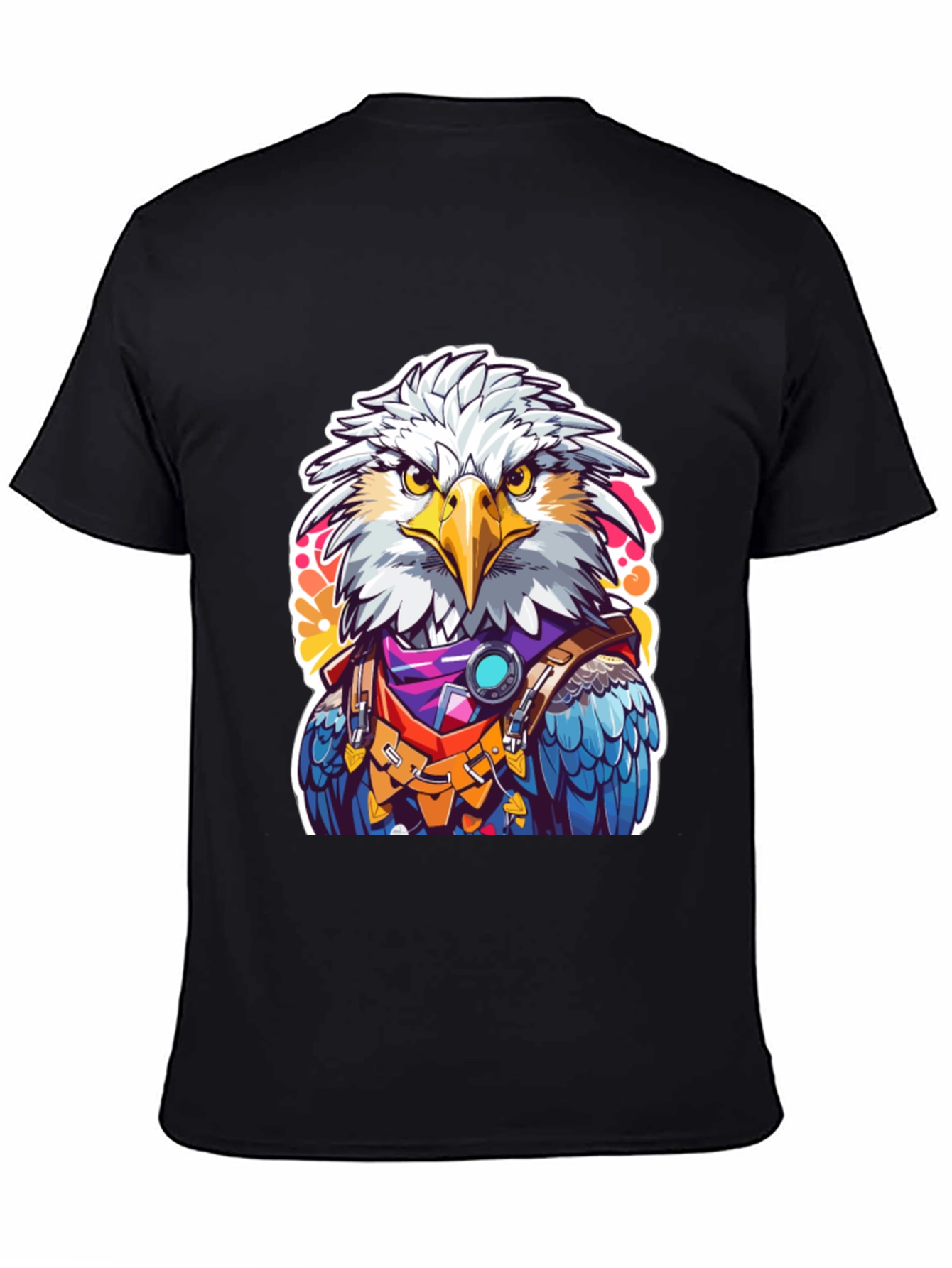 Black Eagle Warrior Graphic Tee - Bold Design view 4