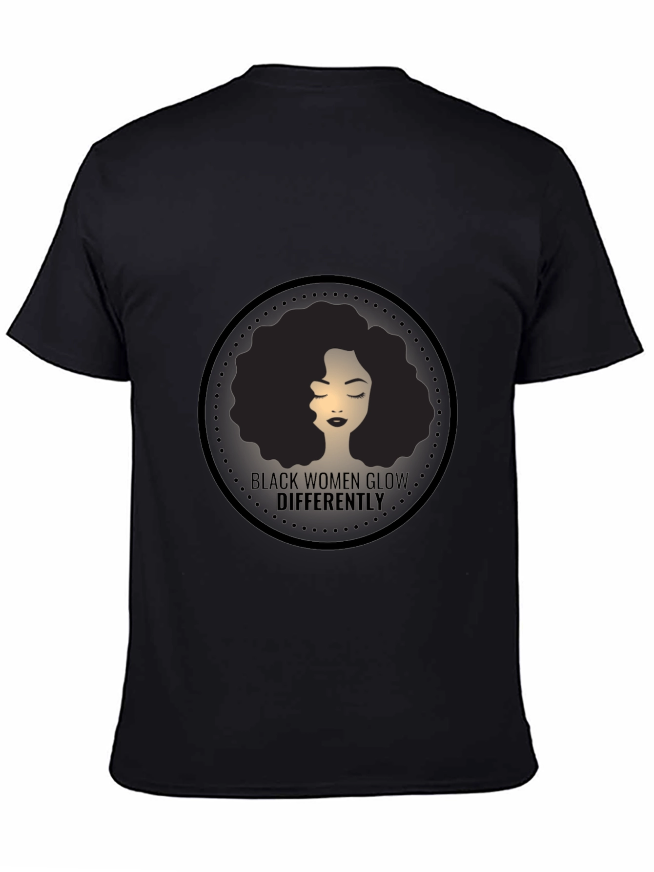 Black Black Women Glow Differently Graphic Tee view 4