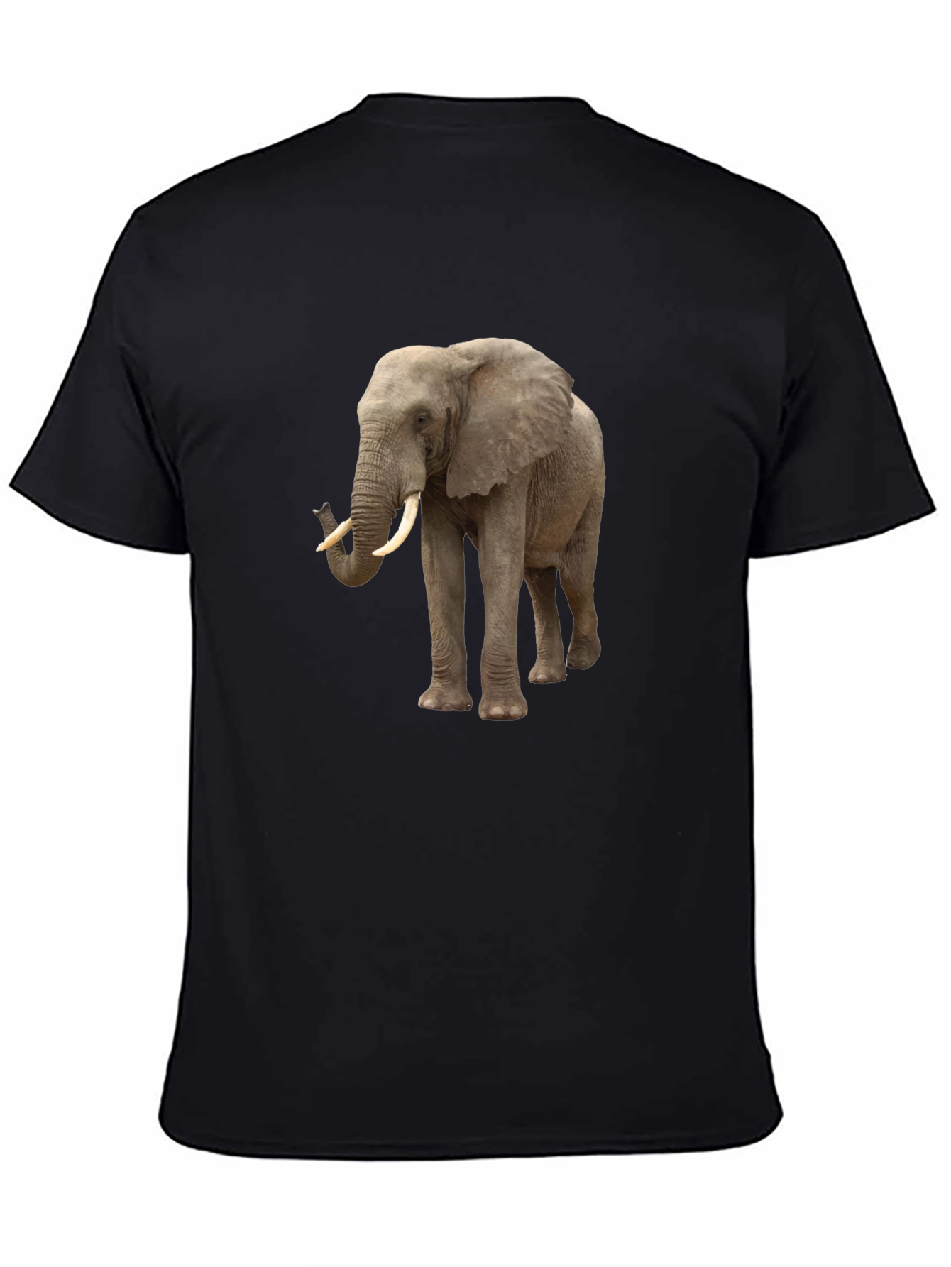 Black Elephant Graphic Tee - Classic Style view 4
