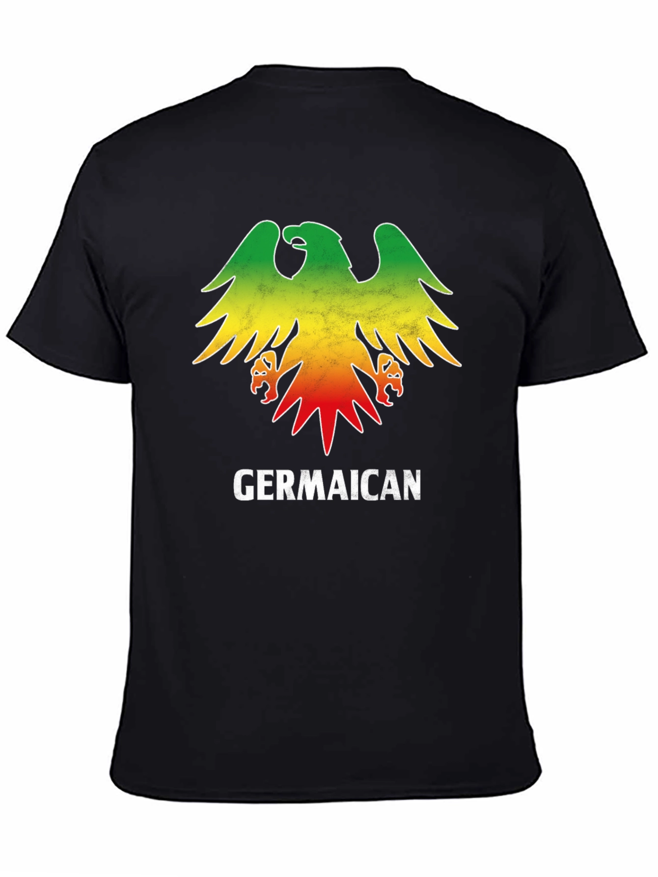 Germaican T-Shirt - German Jamaican Flag Eagle - 4