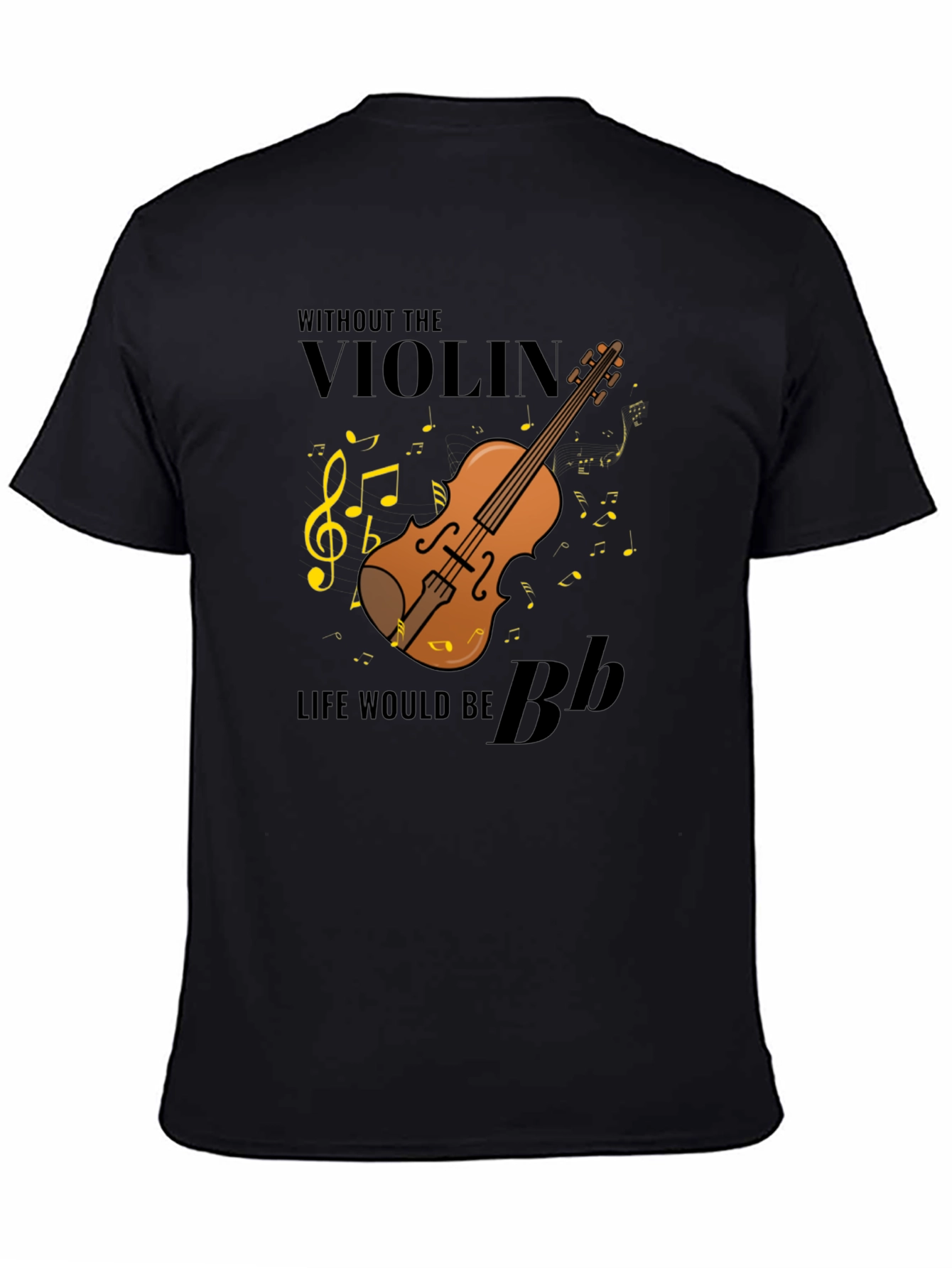 Black Violin Music T-Shirt - Life Without Music view 4