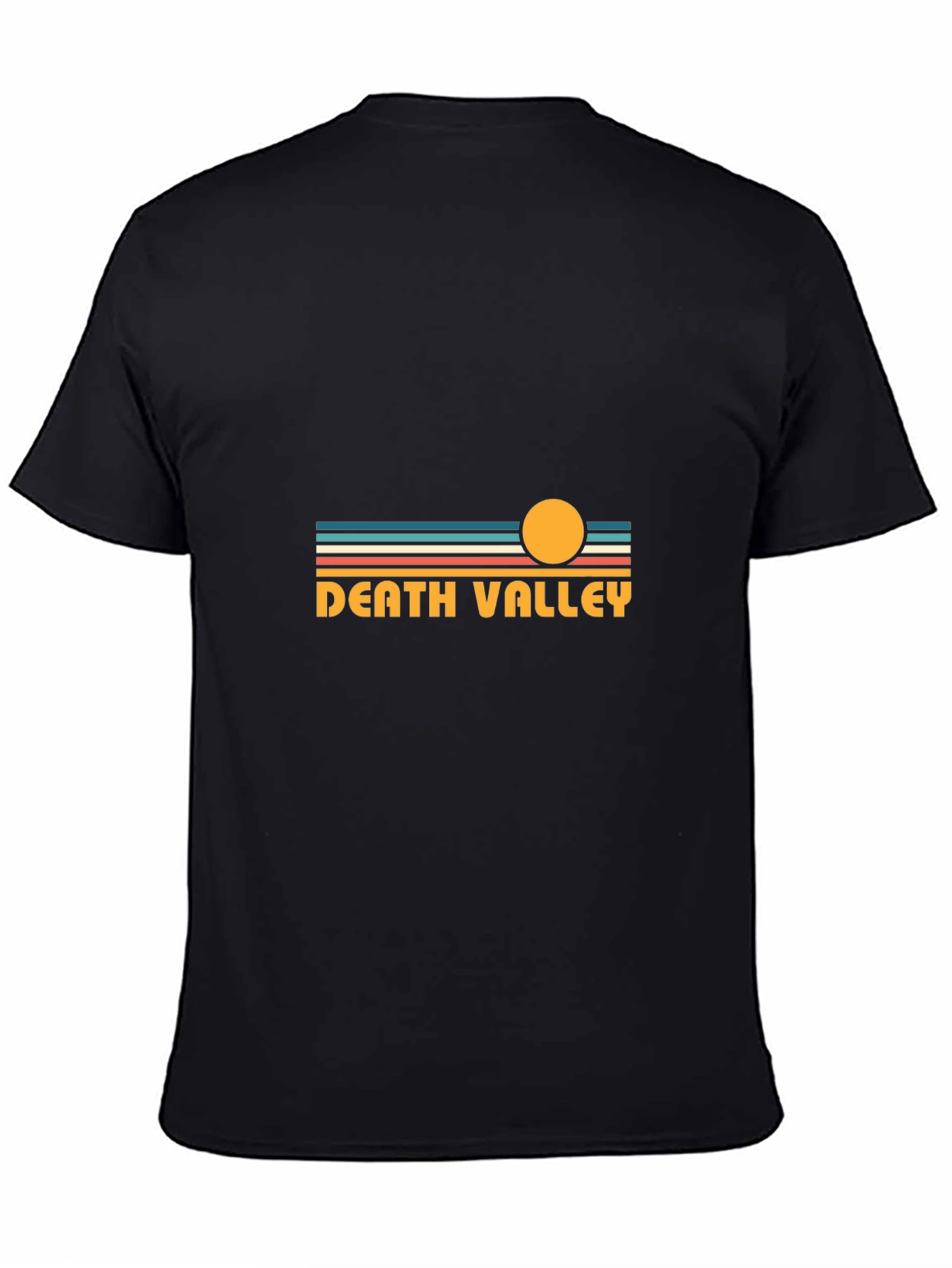 Black Death Valley Retro T-Shirt view 4