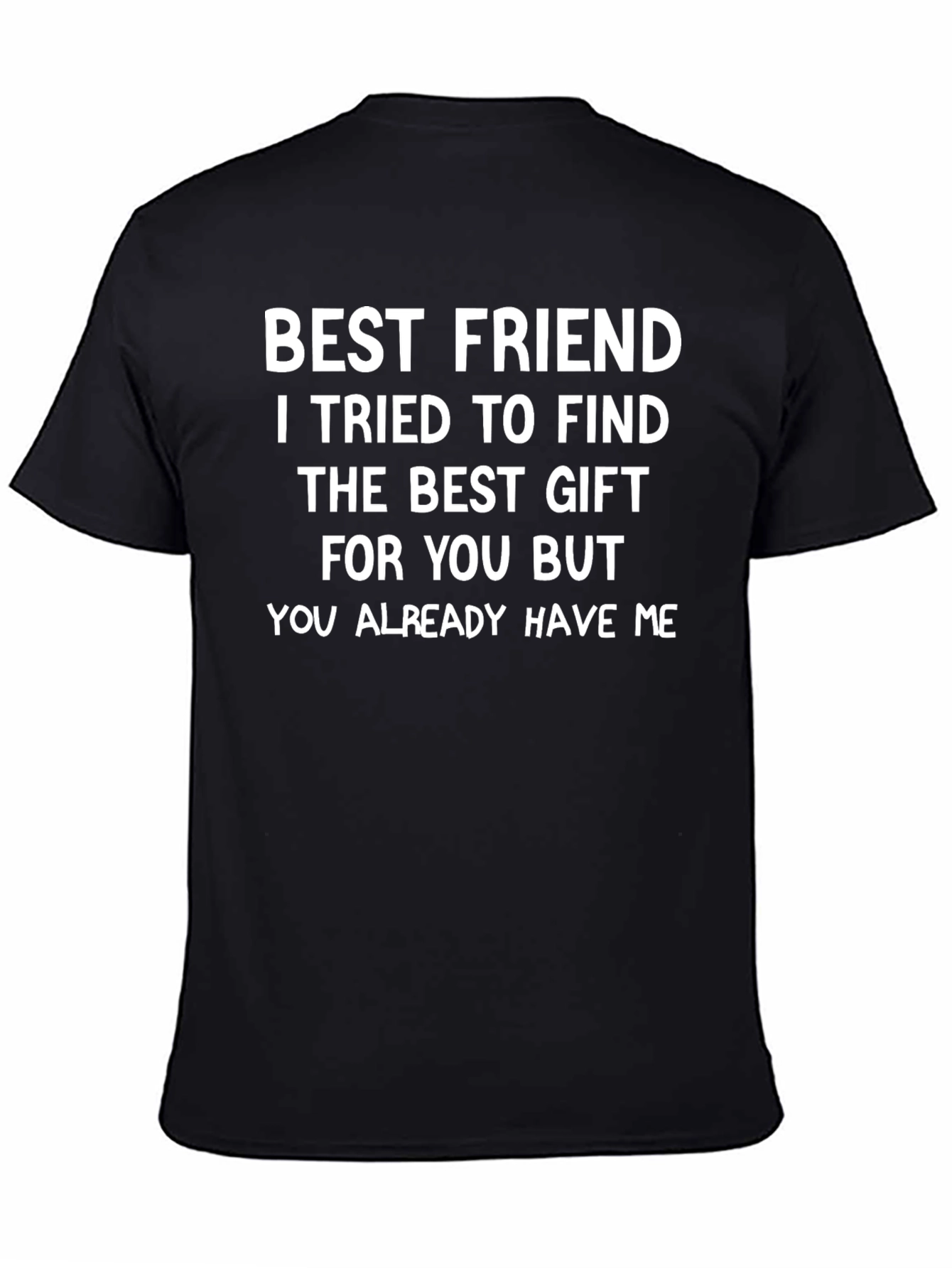 Black Best Friend Novelty Graphic T-Shirt view 4