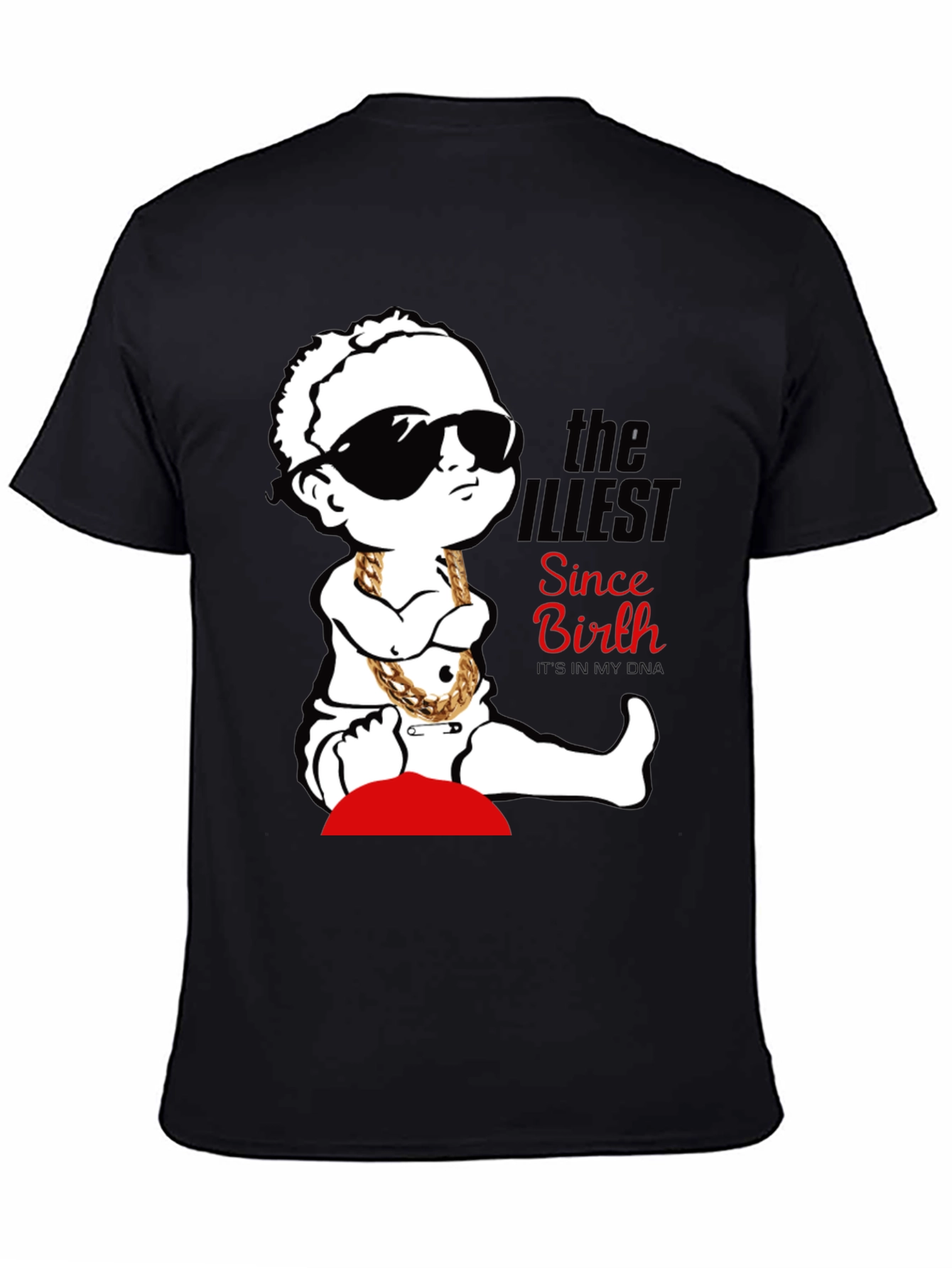 Cool Baby Graphic Tee - "The Illest Since Birth" Black T-Shirt - 4