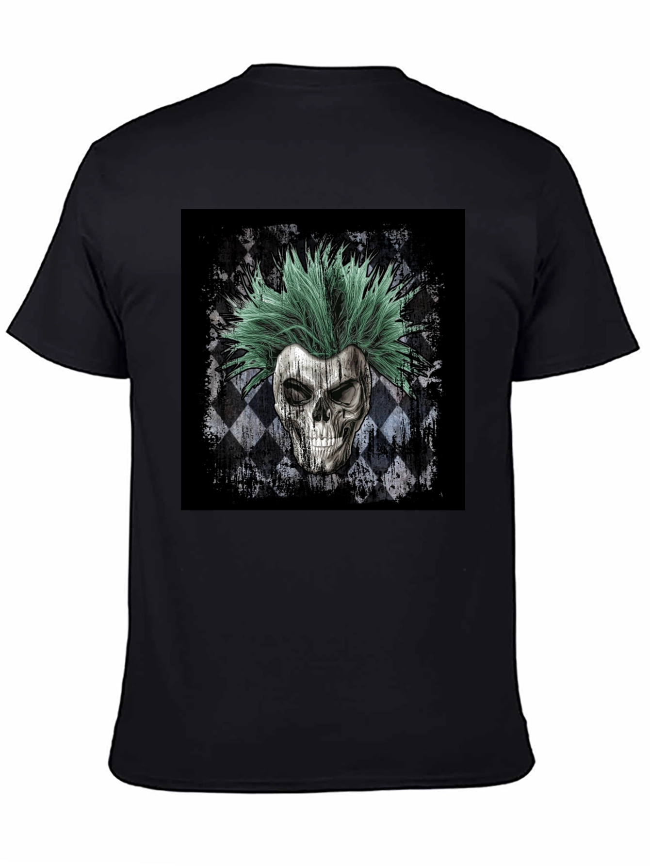 Skull Punk T-Shirt - Men's Black Graphic Tee - 4