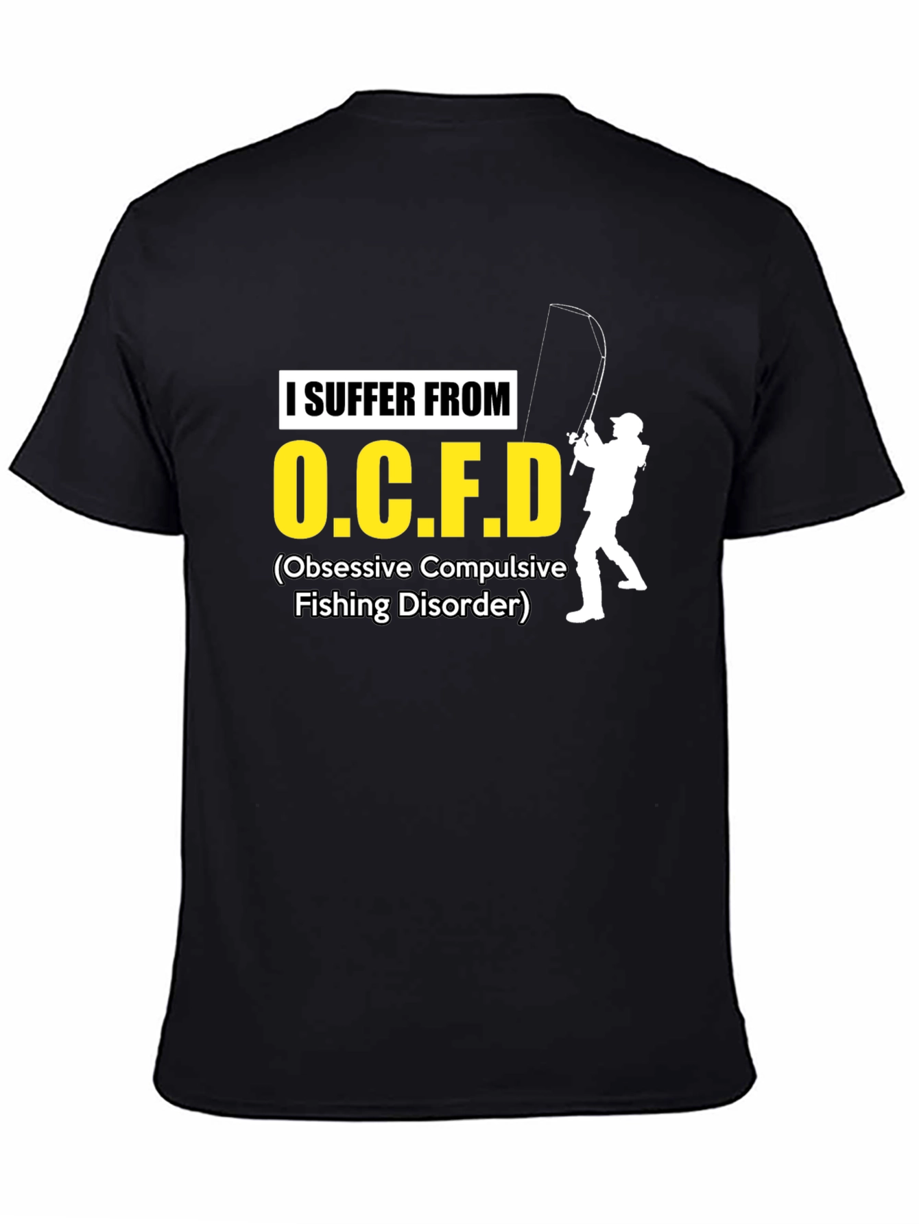 Black OCFD Fishing Disorder T-Shirt view 4